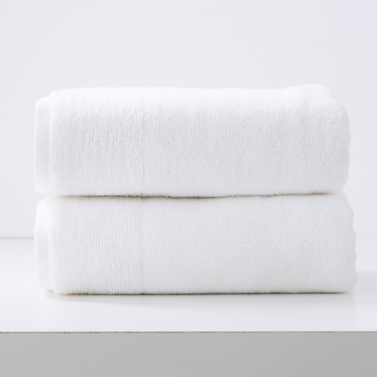 Renee Taylor Aireys 650 GSM Zero Twist Cotton Towels – Choose Pack & Colour – 2 Pack Bath Sheet, Snow