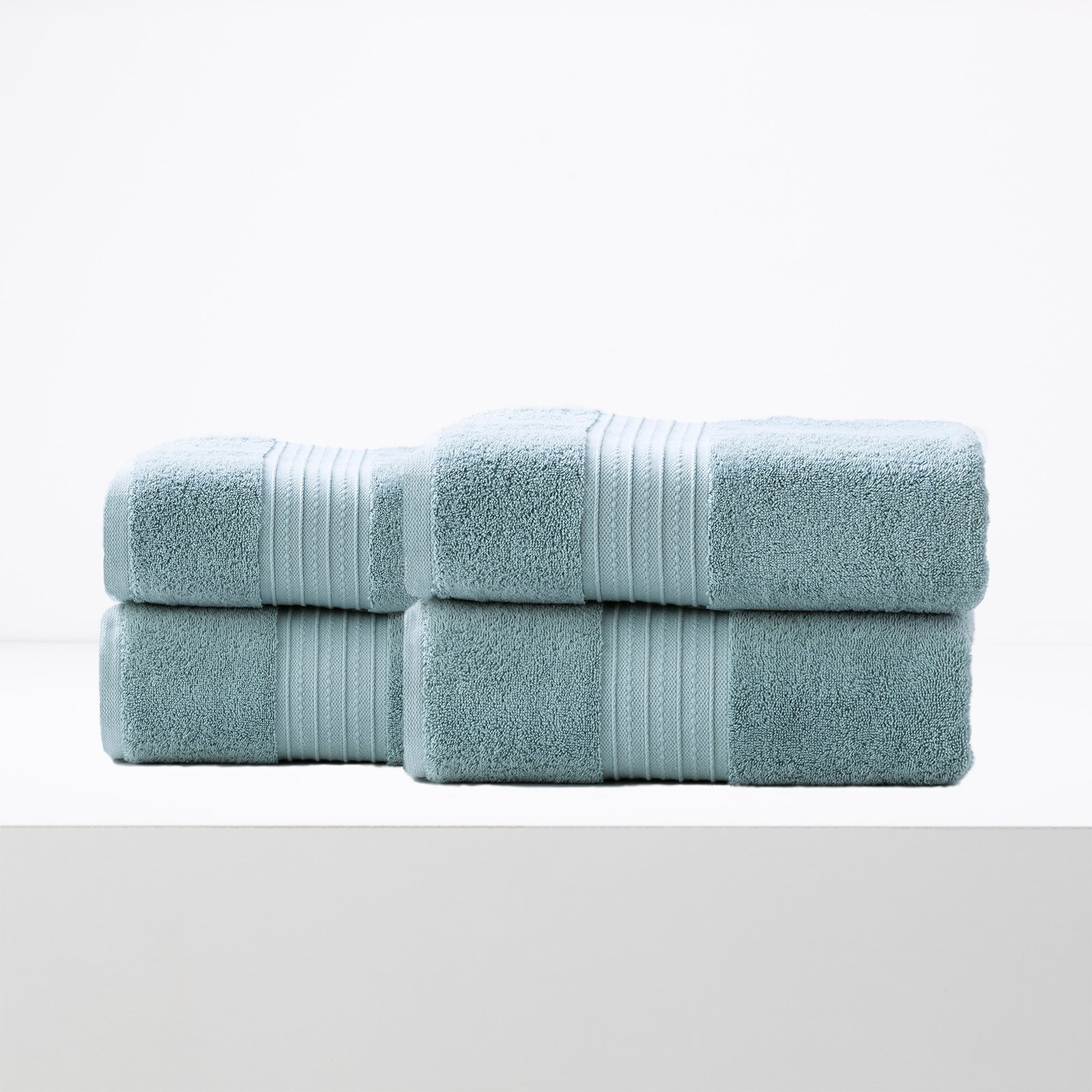 Renee Taylor Brentwood 650 GSM Low Twist 2 Pack Bath Sheet Gray Mist