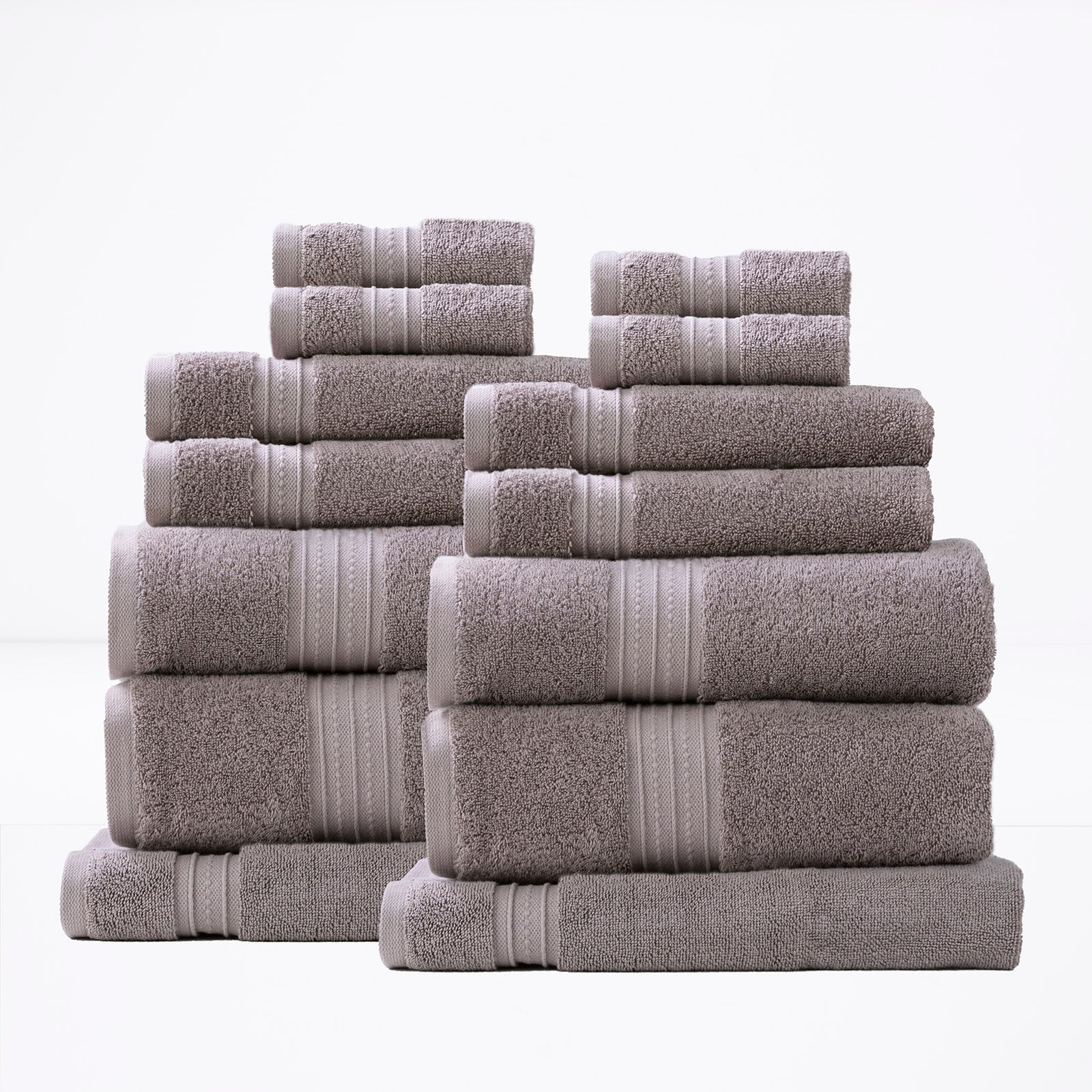 Renee Taylor Brentwood 650 GSM Low Twist 4 Pack Bath Sheet Whisper