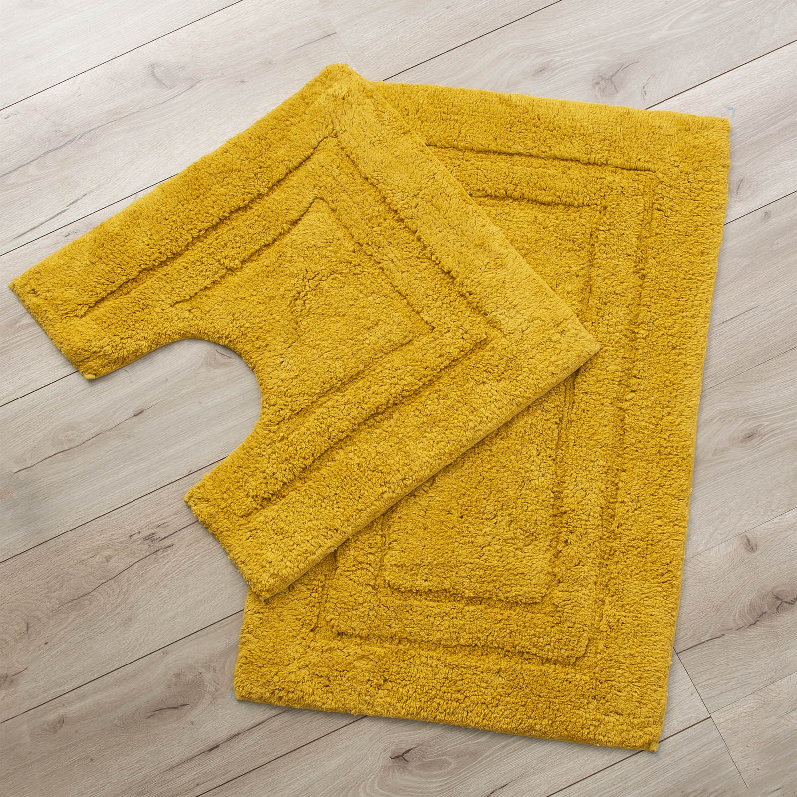 Renee Taylor 2 Piece 2200 GSM Tufted Bath Mat set Spice
