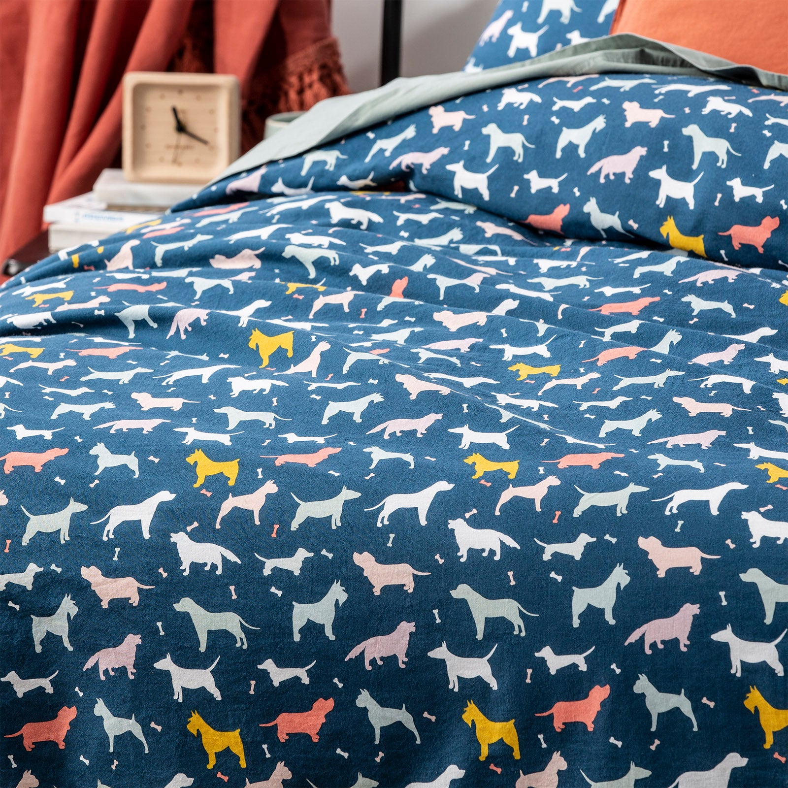 Renee Taylor European Vintage Washed Printed Cotton Quilt cover set Queen Novelty