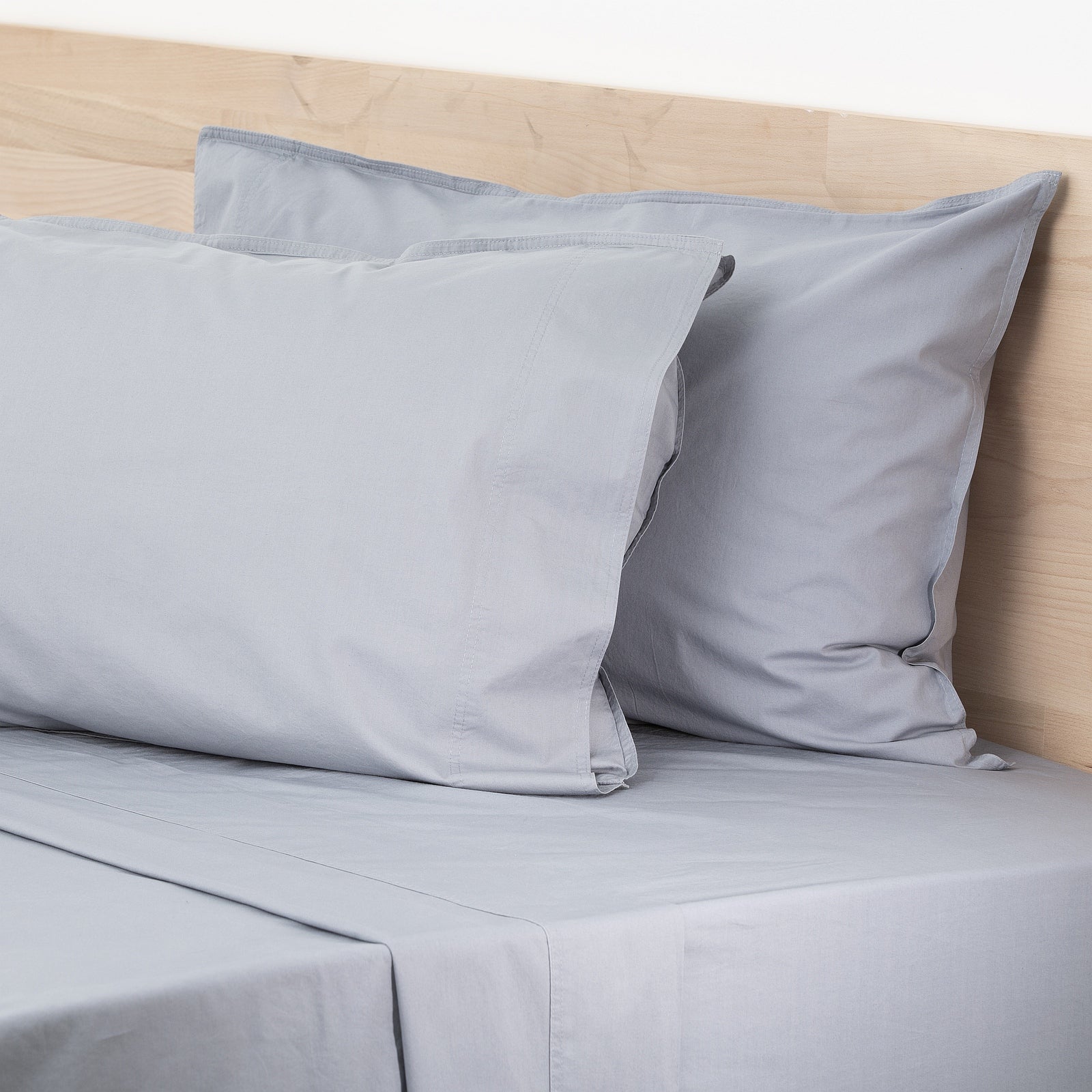 Renee Taylor Helena Vintage Stone washed Sheet Set King Dusty Blue