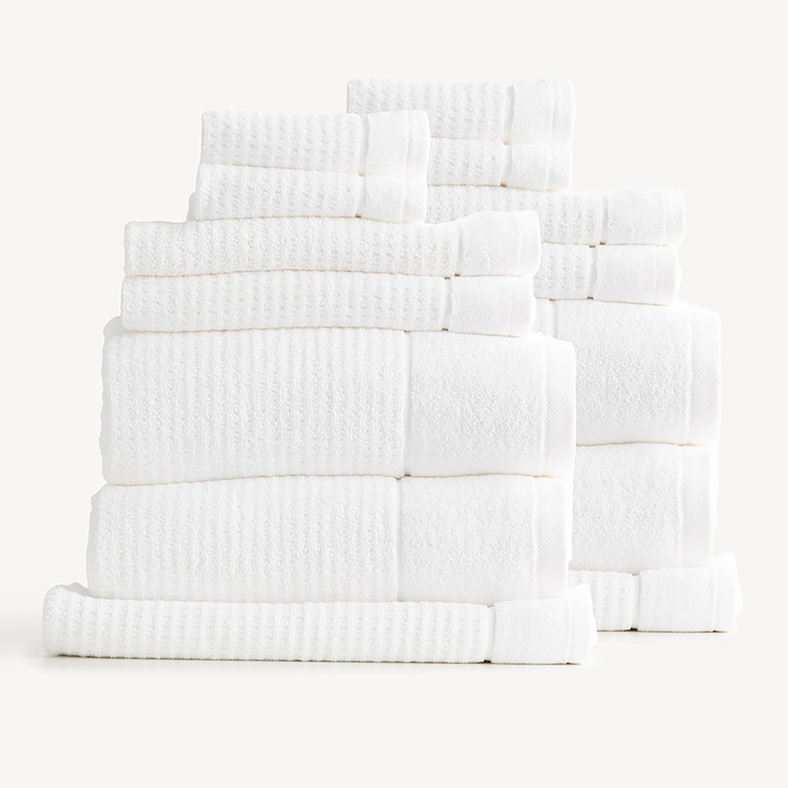 Renee Taylor Cambridge 650 GSM Textured 14 Piece Snow