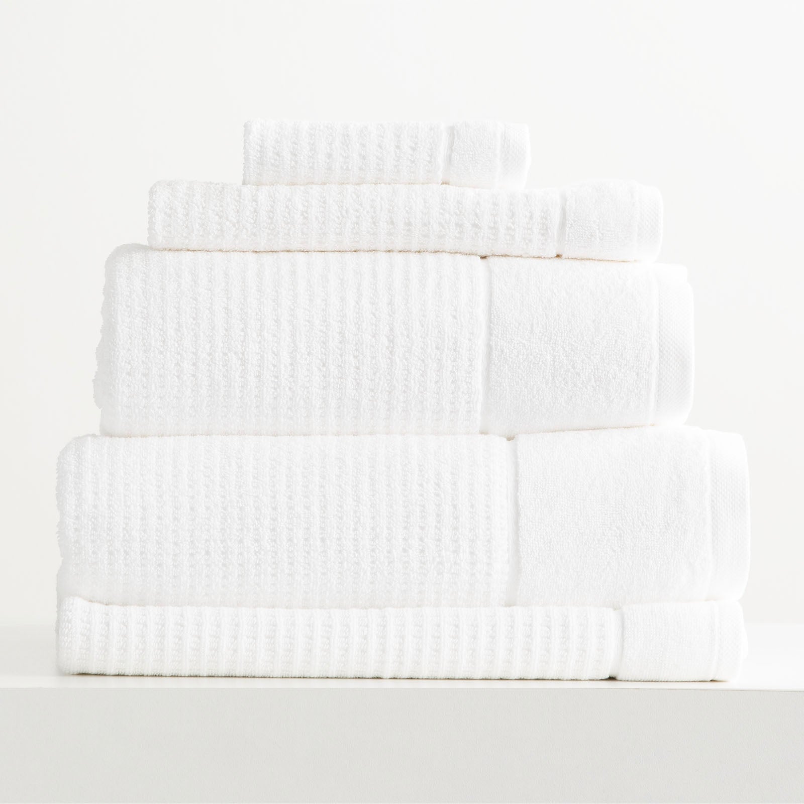 Renee Taylor Cambridge 650 GSM Textured 5 Piece pack Snow