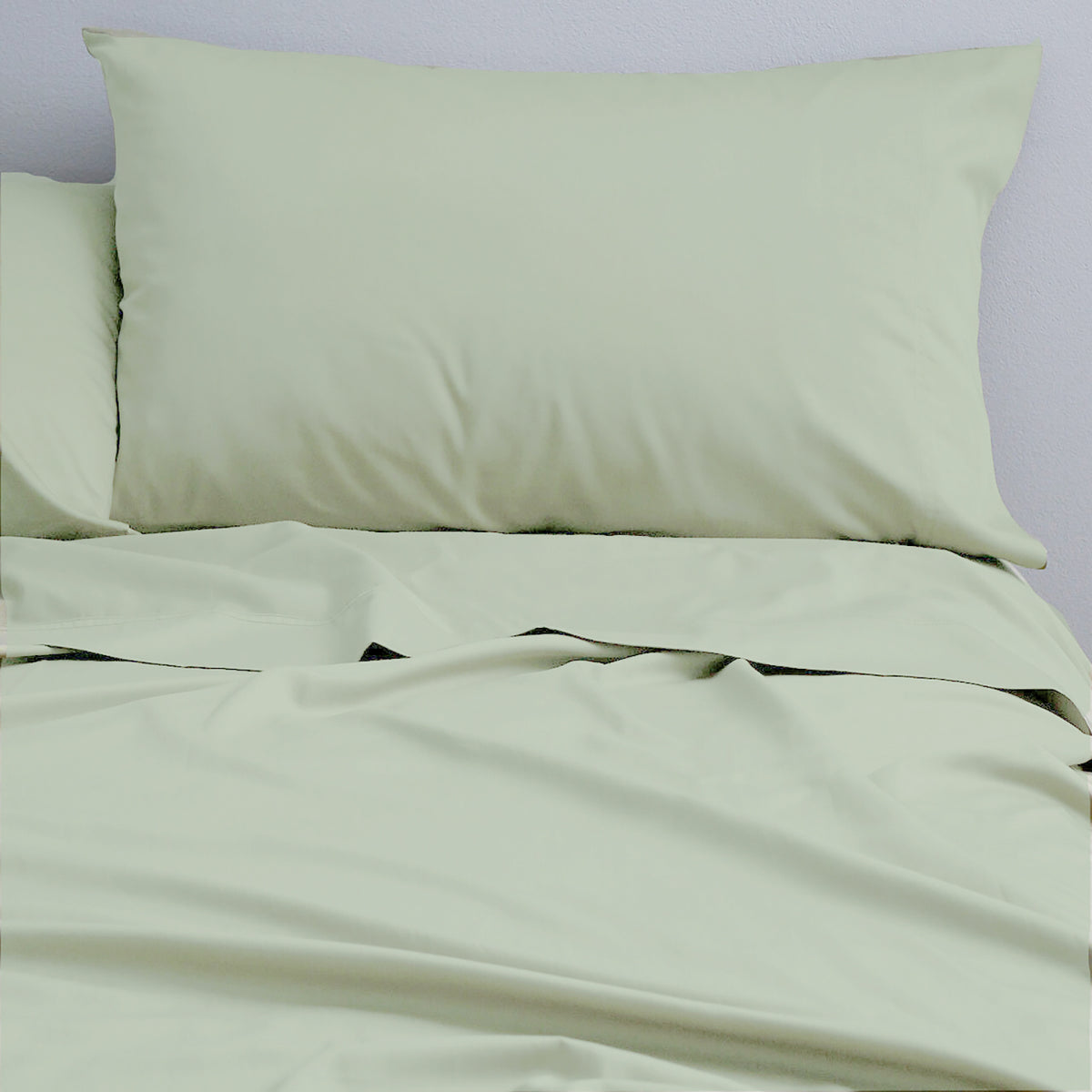 Cloud Linen 250 Thread Count Organic Cotton Sheet Set - Queen - Moss