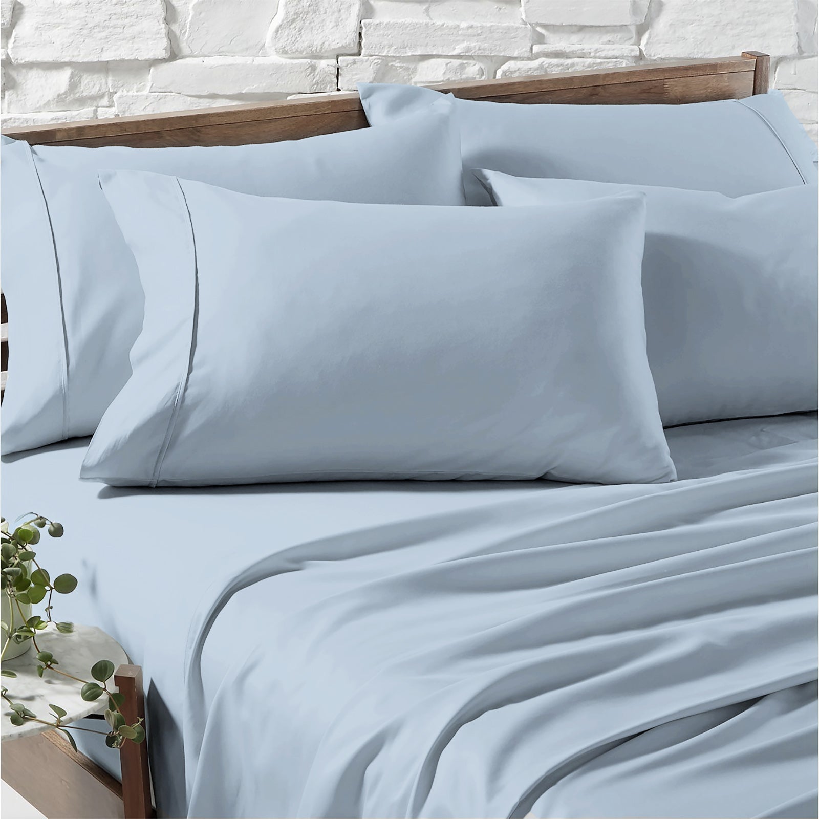 Renee Taylor 1200 Egyptian Cotton Sheet Sets Super King Sky