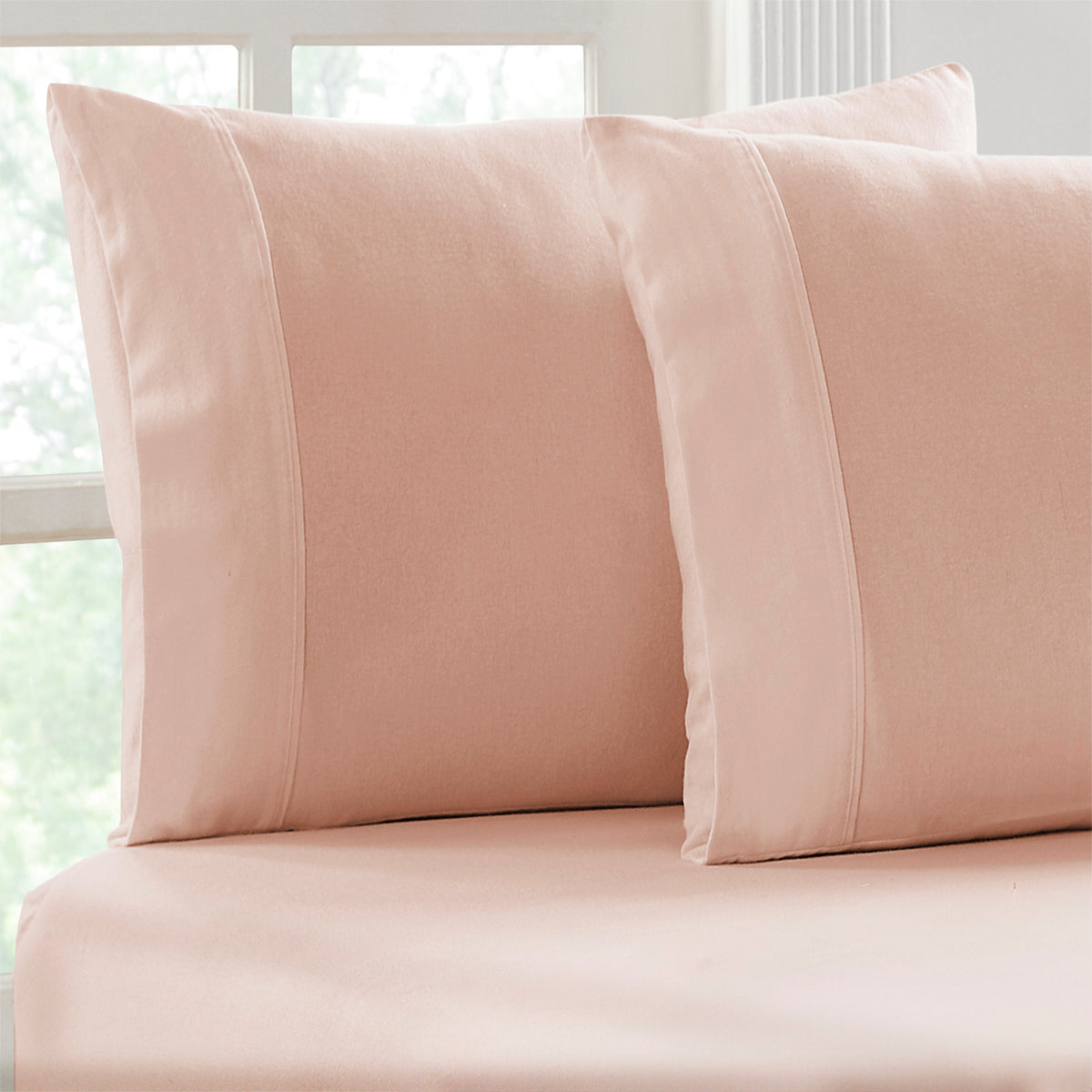 Park Avenue 175 GSM Egyptian Cotton Flannelette Fitted and Pillowcase Set King Rose