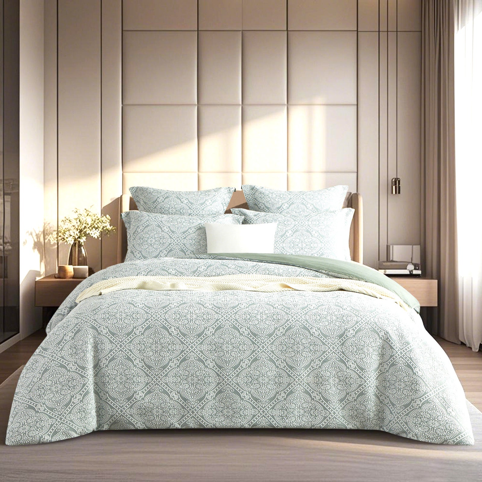 Renee Taylor Mayfair Jacquard Euro P/Case Sage