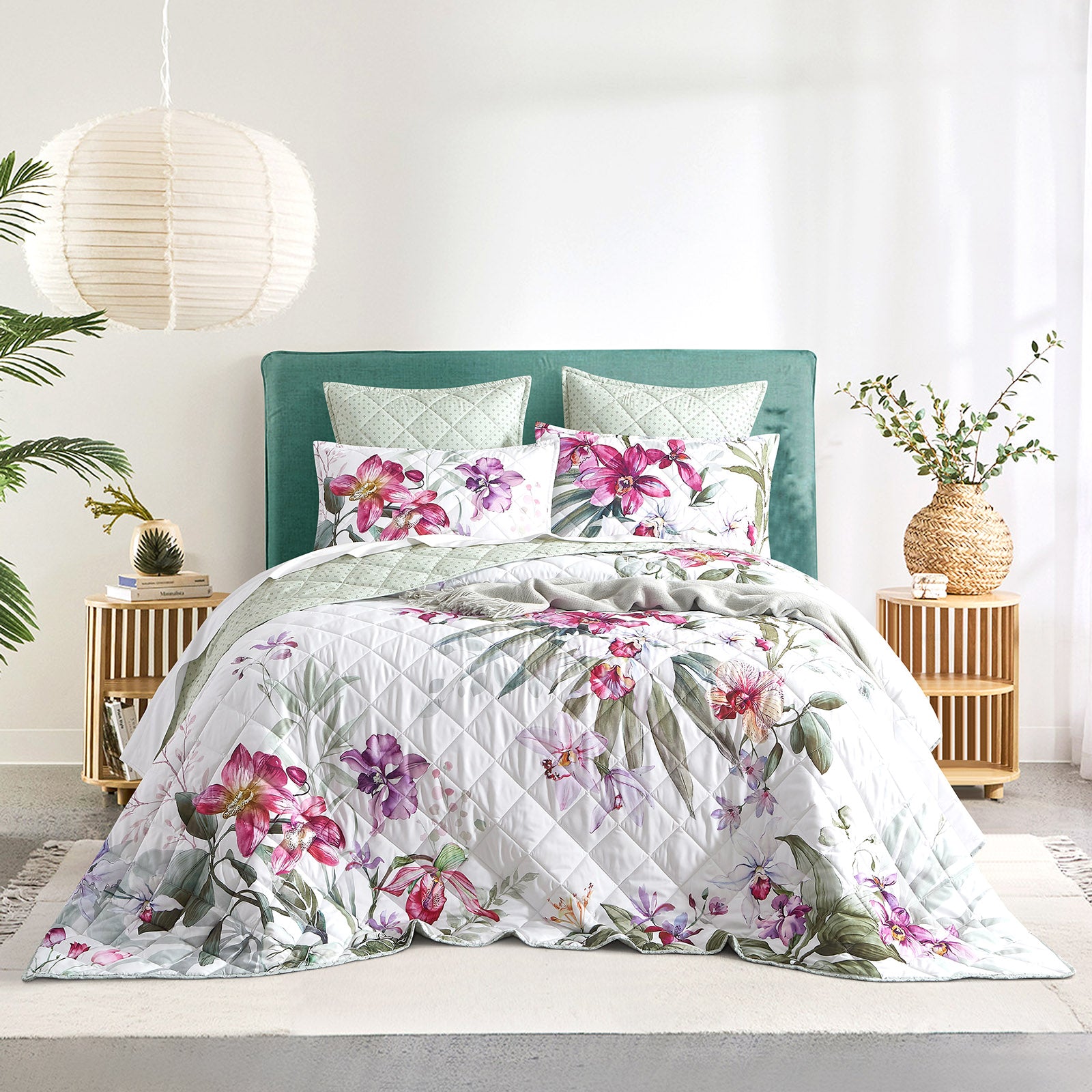 Renee Taylor Kashmir Quilted Reversible Coverlet Set Super King