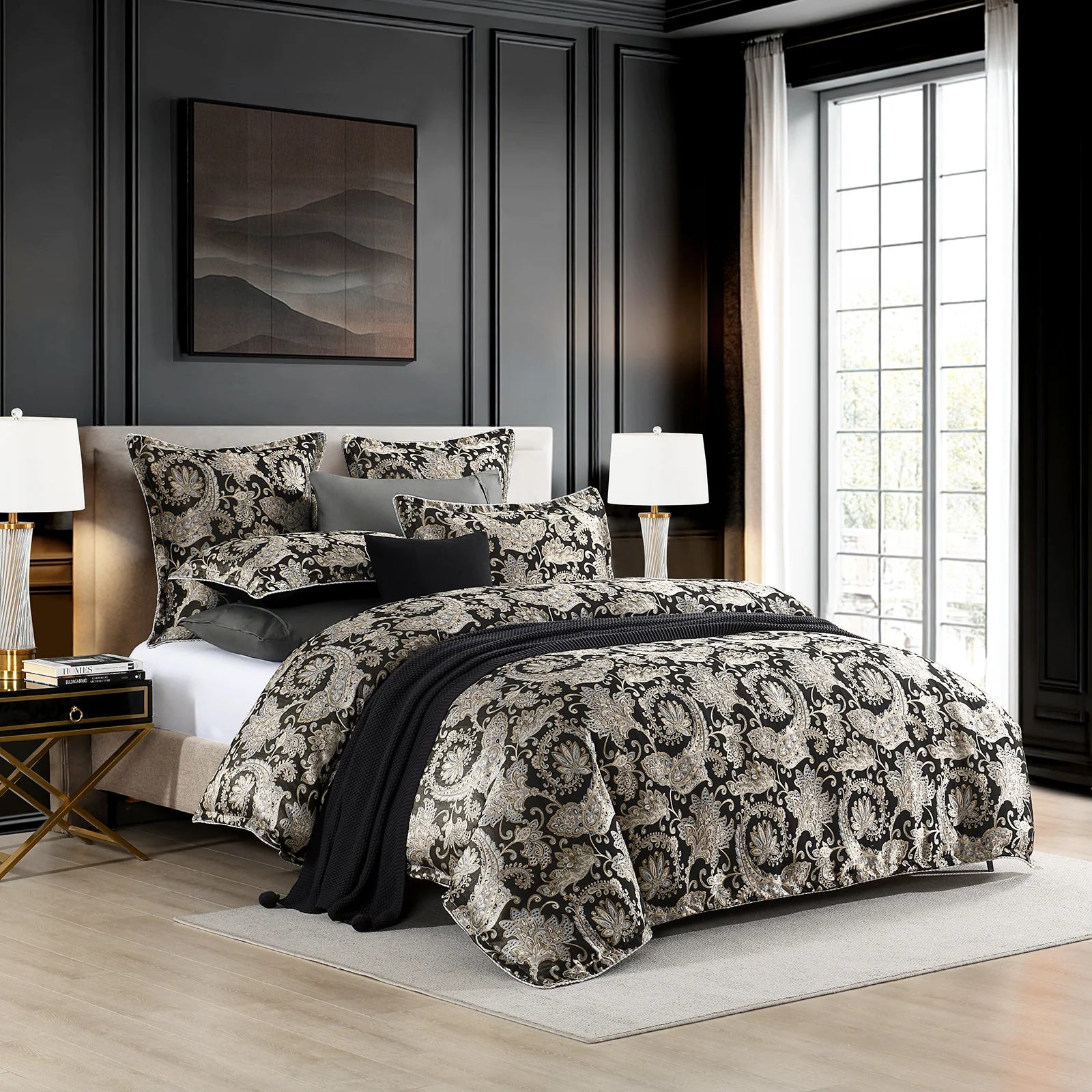 Renee Taylor Regalia Arabella Jacquard Quilt Cover Set — Arabella