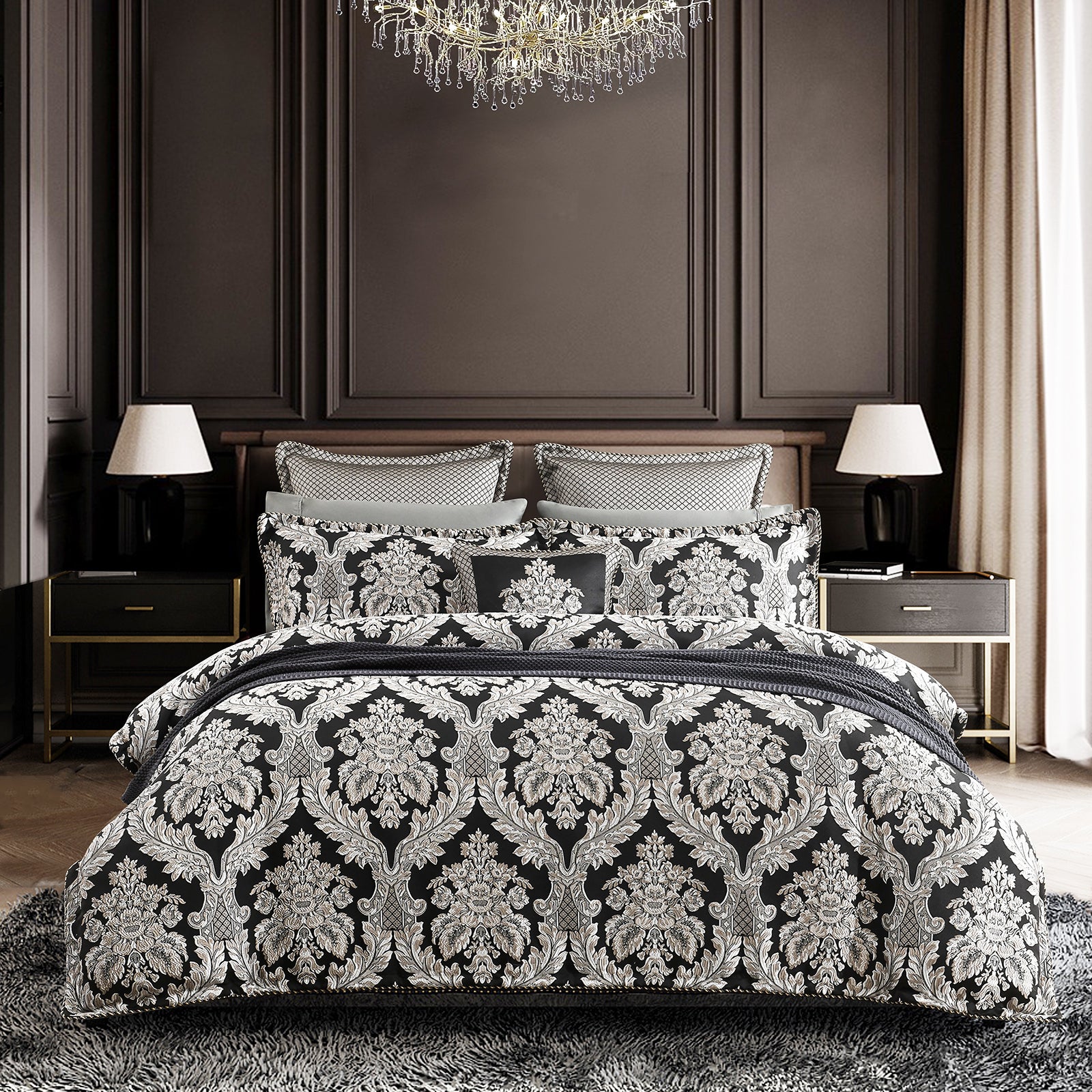 Renee Taylor Regalia Collection Greta Quilt Cover Set Super King
