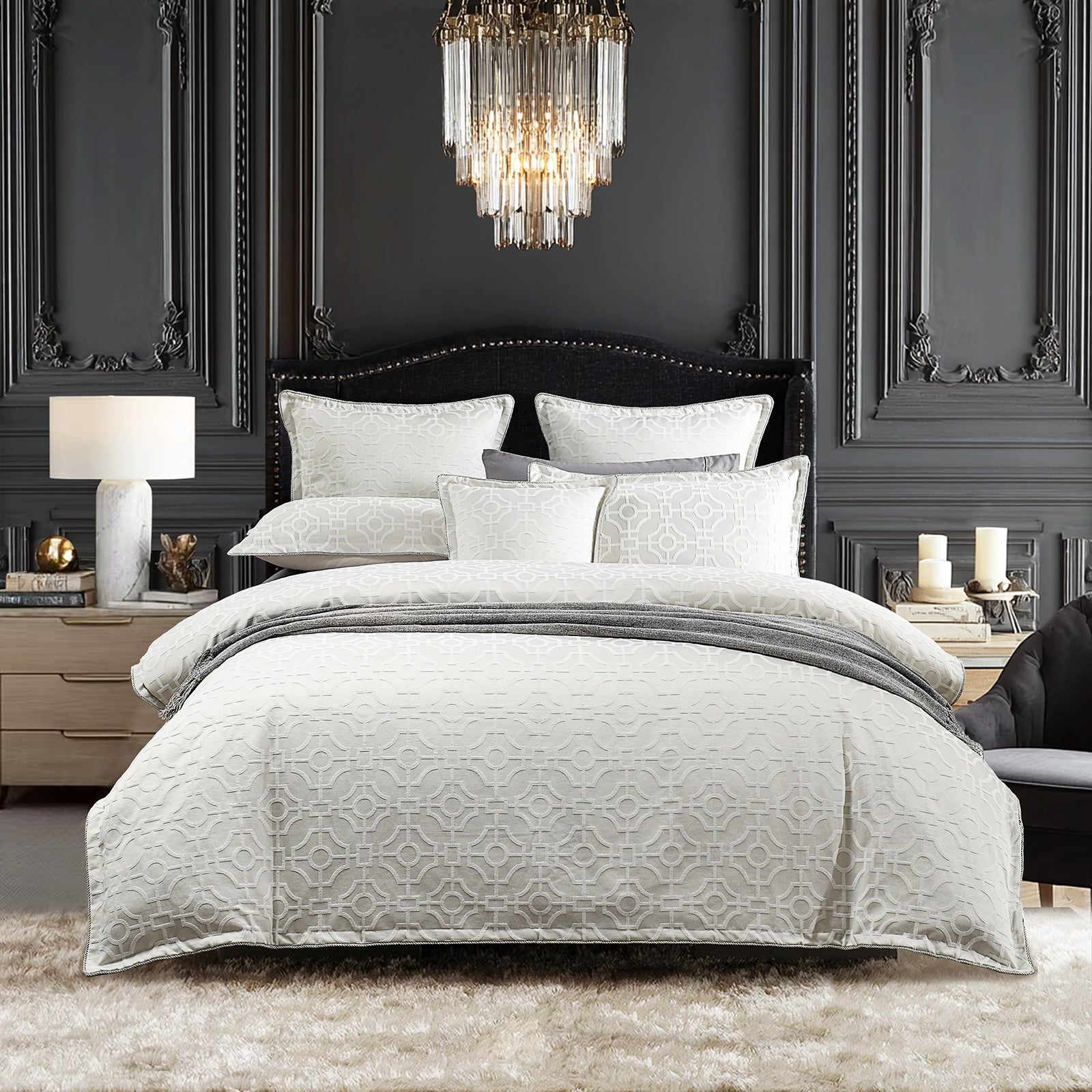 Renee Taylor Regalia Collection Balmoral Quilt Cover Set Super King