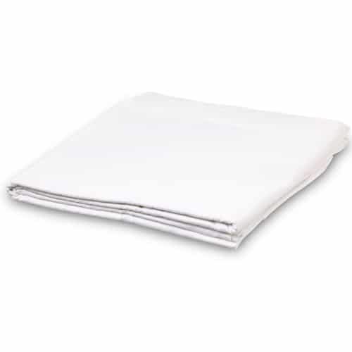 White cotton commercial flat sheet for single, queen and king
