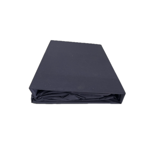 100% Cotton Fitted Sheet and Pillowcase combo set in Midnight Navy Blue