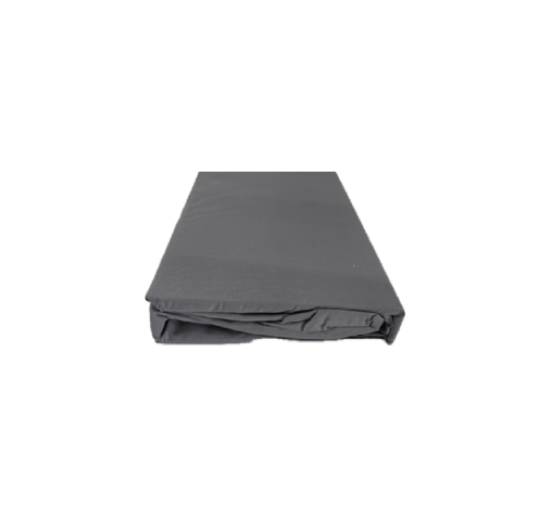 100% Cotton Fitted Sheet and Pillowcase set in Charcoal Gray
