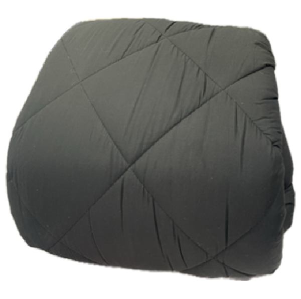 5 Piece Comforter Set with pillowcases in Black for Double, King and Queen