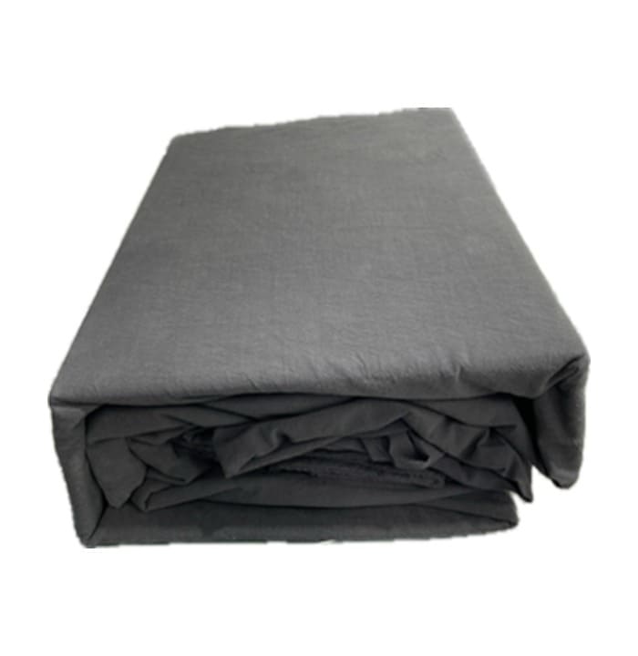 Revive Living Vintage Washed 100% Cotton Sheet Set with fitted sheet, flat sheet and pillowcases for Double, Queen, Mega Queen, King, Mega King in Charcoal Gray
