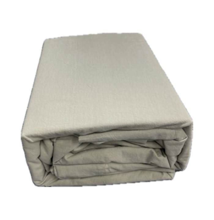 Vintage washed 100% Cotton sheet set with fitted sheet, flat sheet and pillowcases in linen for king, queen, double, mega queen and mega king