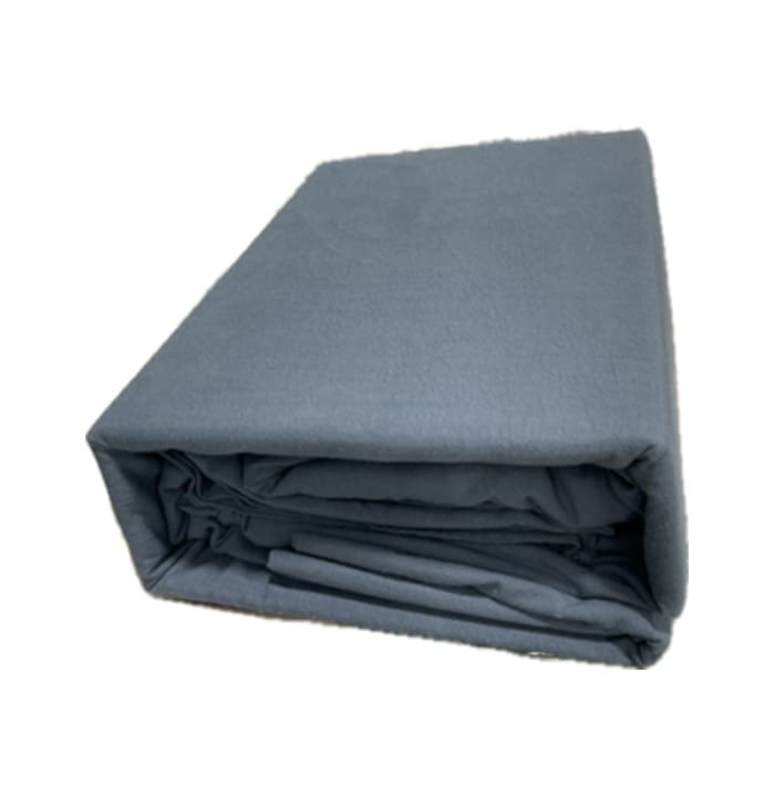Revive Living Vintage Washed 100% Cotton Sheet Set with fitted sheet, flat sheet and pillowcases for Double, Queen, Mega Queen, King, Mega King in Silver Grey
