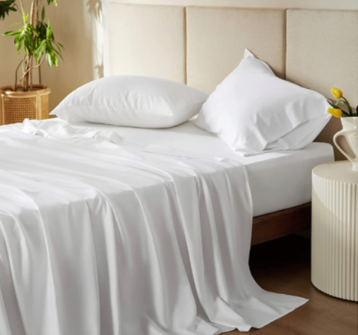 100% Cotton Fitted Sheet in White