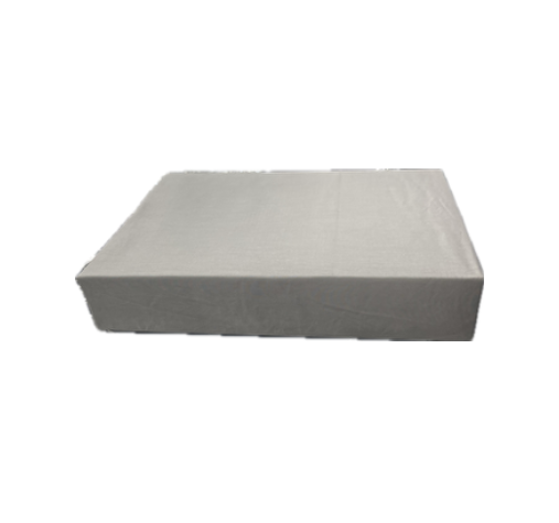 300 Thread Count Natural Cotton Fitted Sheet and Pillowcase combo set in light grey