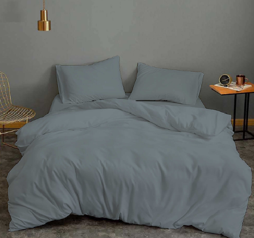 Revive Living Vintage Washed 100% Cotton Quilt Cover set available in Single, Double, Queen, King and Super King in Silver Grey