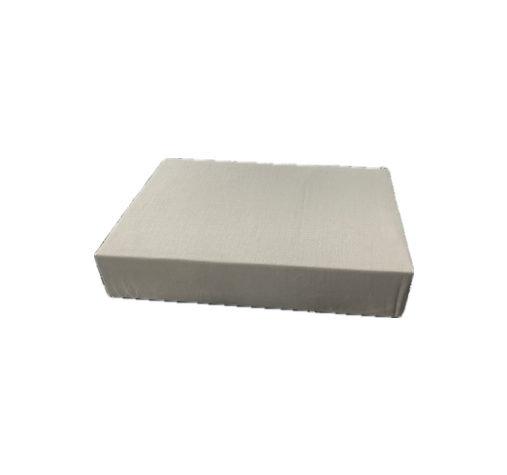 100% Cotton Fitted Sheet in Stone Beige