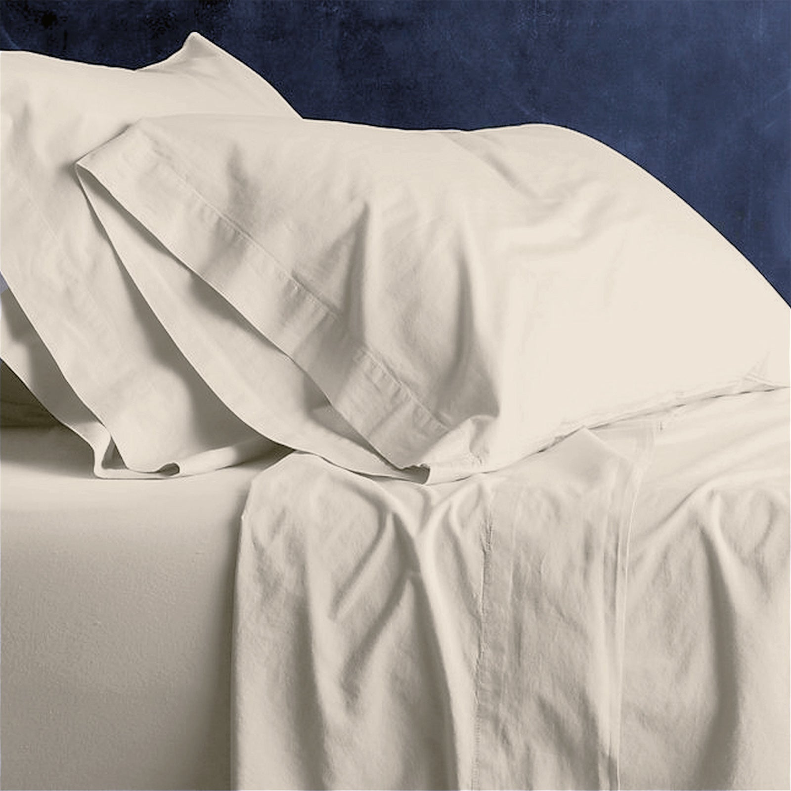 Park Avenue European Vintage Washed Cotton Sheet sets Double Stone