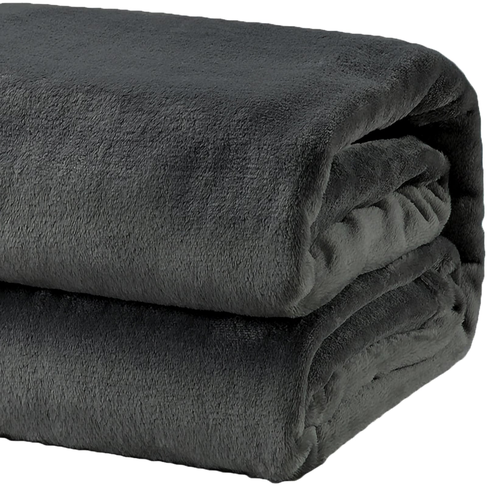 Renee Taylor heavy weight Acrylic Mink blanket Charcoal 220 x 240 cms