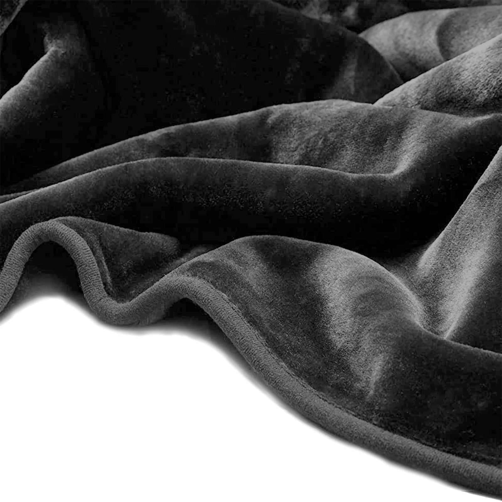 Renee Taylor heavy weight Acrylic Mink blanket Charcoal 220 x 240 cms