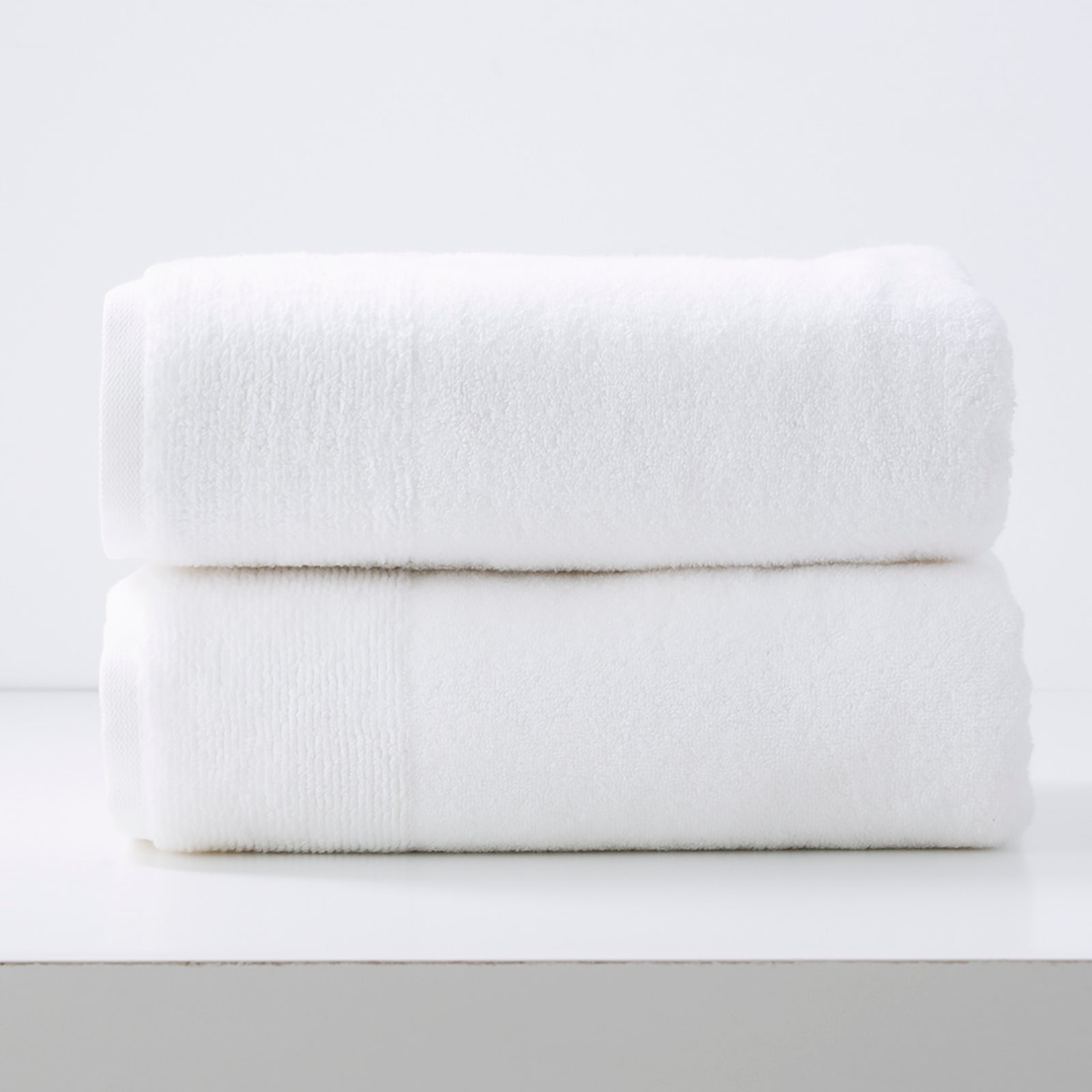 Renee Taylor Aireys 650 GSM Zero Twist 2 Pack Bath Sheet Snow
