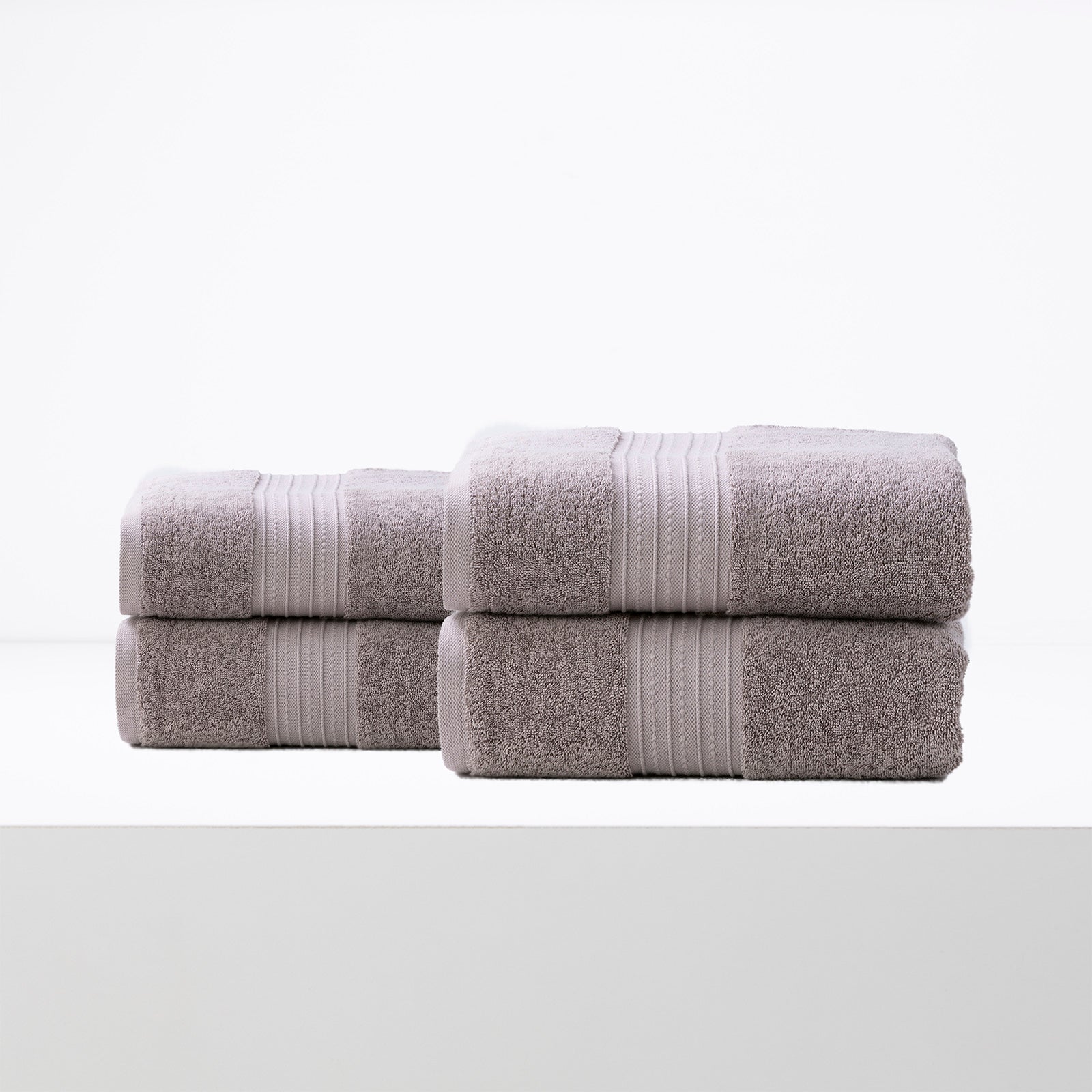 Renee Taylor Brentwood 650 GSM Low Twist 4 Piece Bath Towel Whisper