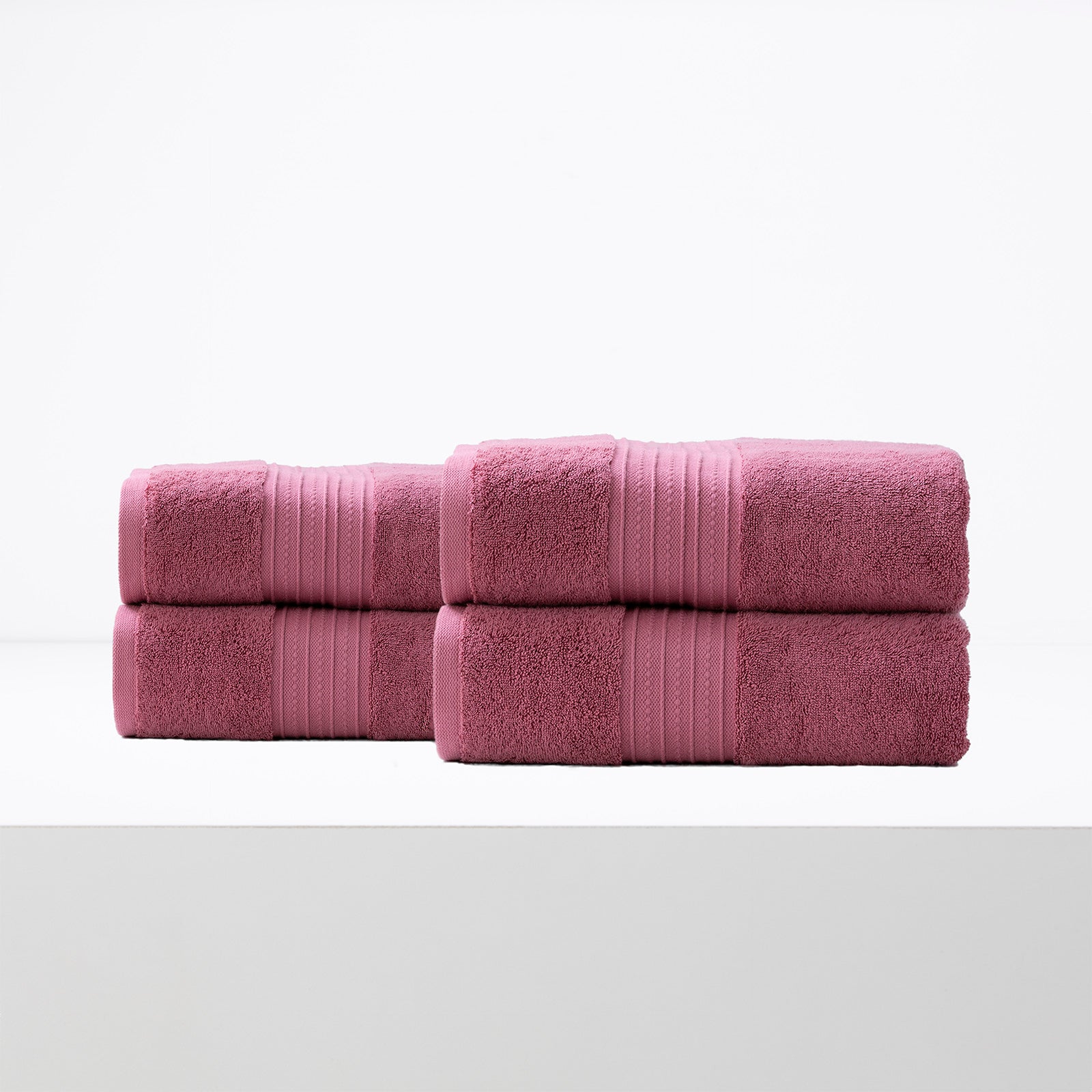 Renee Taylor Brentwood 650 GSM Low Twist 2 Pack Bath Sheet Rosebud