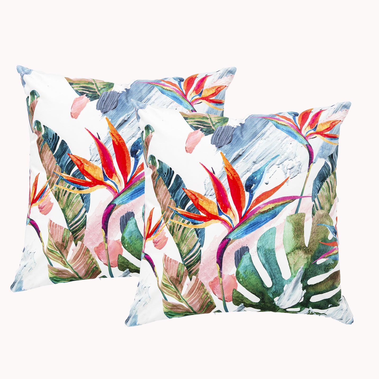 Renee Taylor Poly Velvet Printed Cushion filled 50 x 50 Cms Paradise