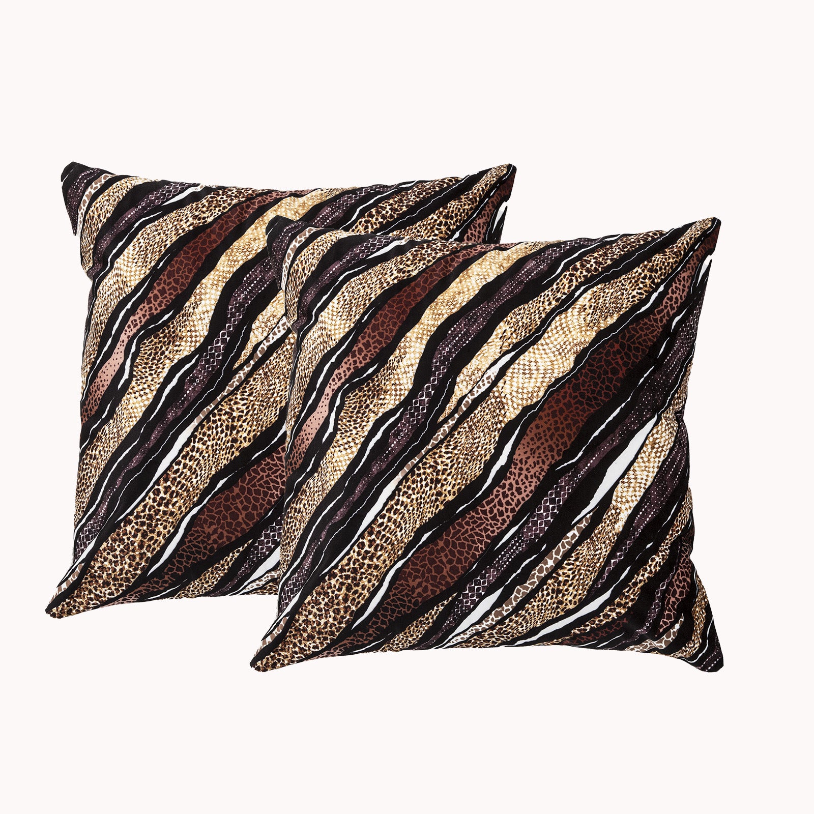 Renee Taylor Poly Velvet Printed Cushion filled 50 x 50 Cms Skin