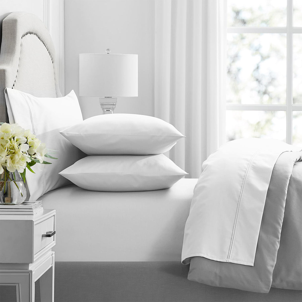 Renee Taylor Premium 1000 Thread Count Egyptian Cotton Sheet Set - King - White