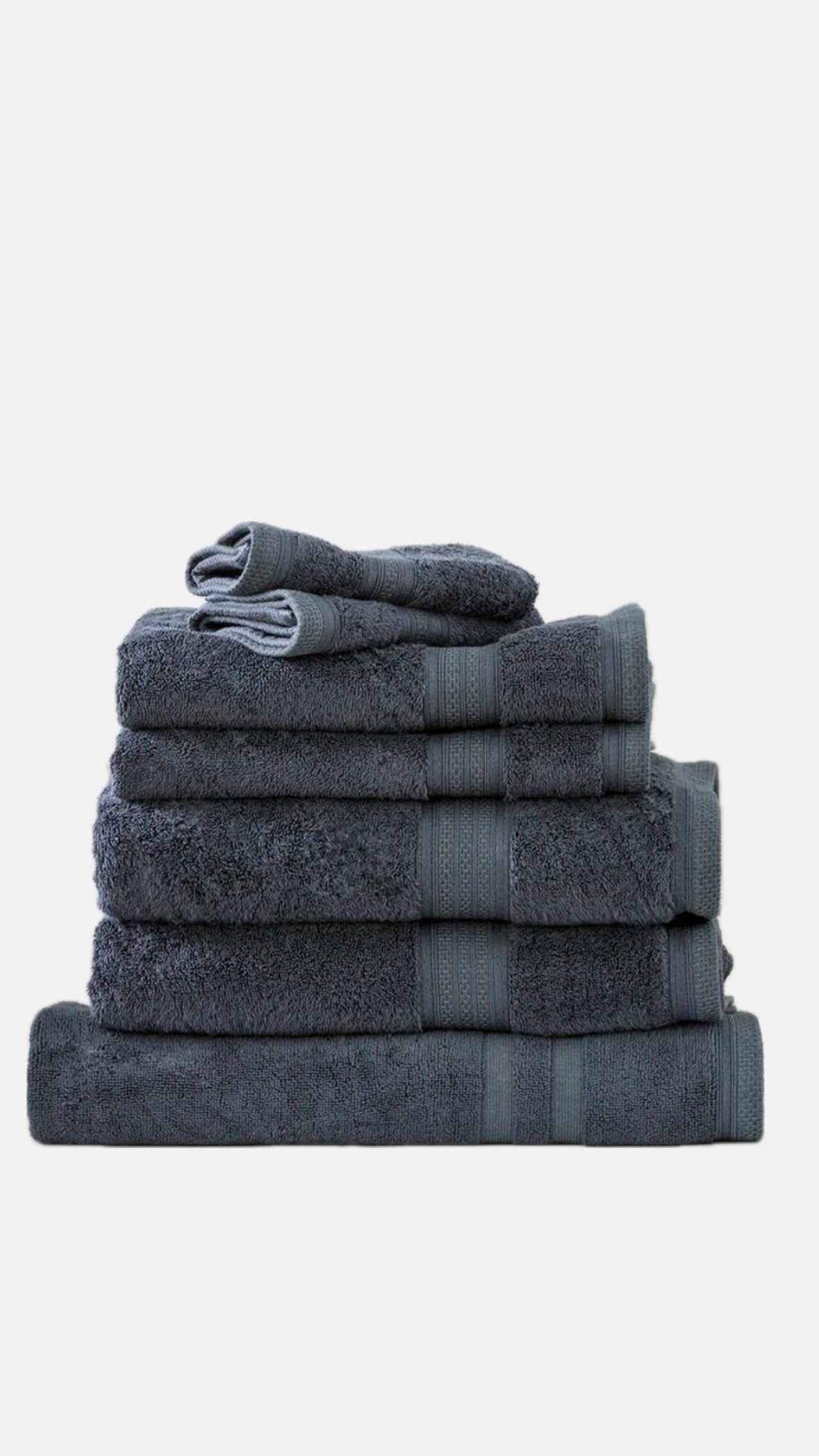Renee Taylor Stella 650 GSM Super Soft Bamboo Cotton 4 Piece Bath Towel Indigo