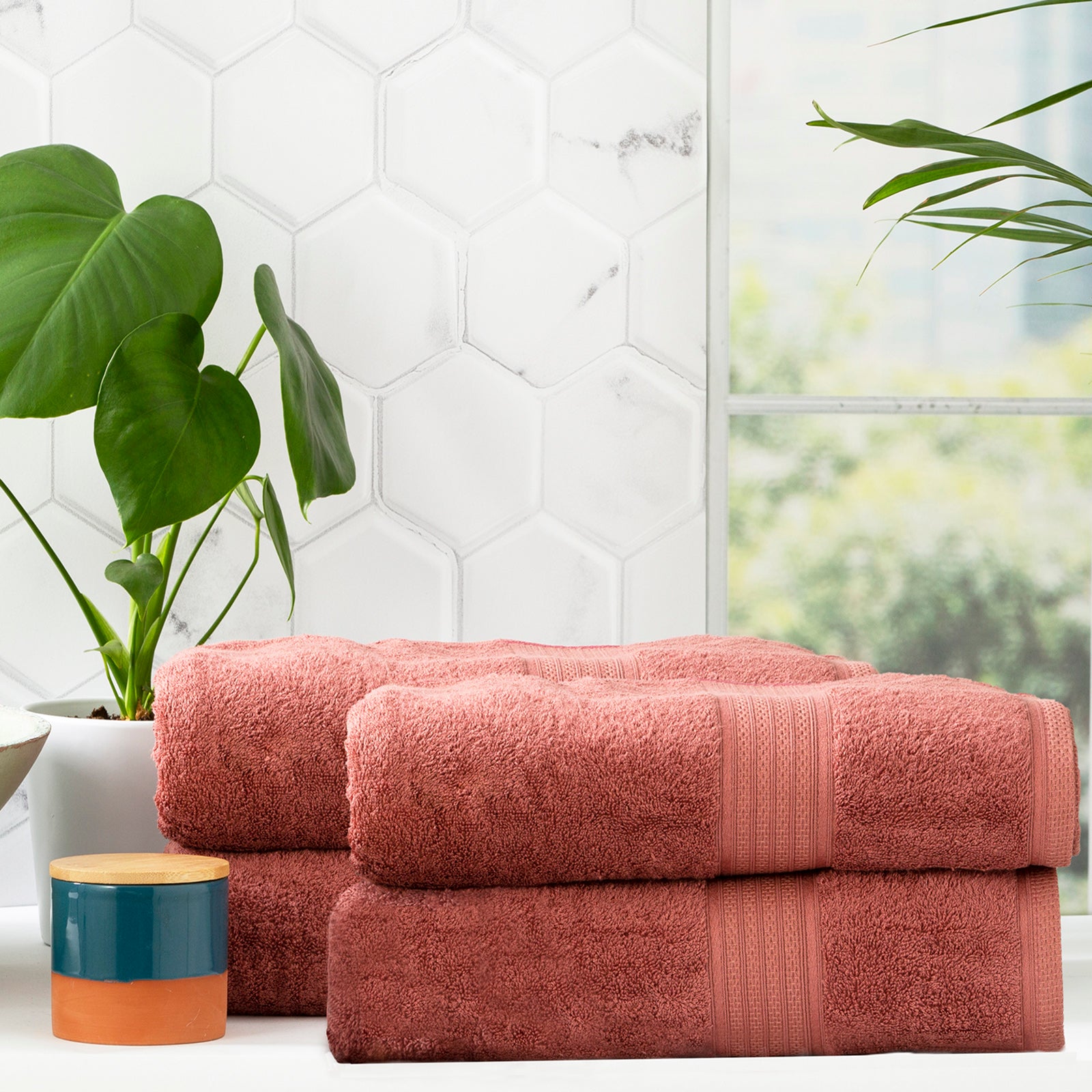 Renee Taylor Stella 650 GSM Super Soft Bamboo Cotton 14 Piece Brick