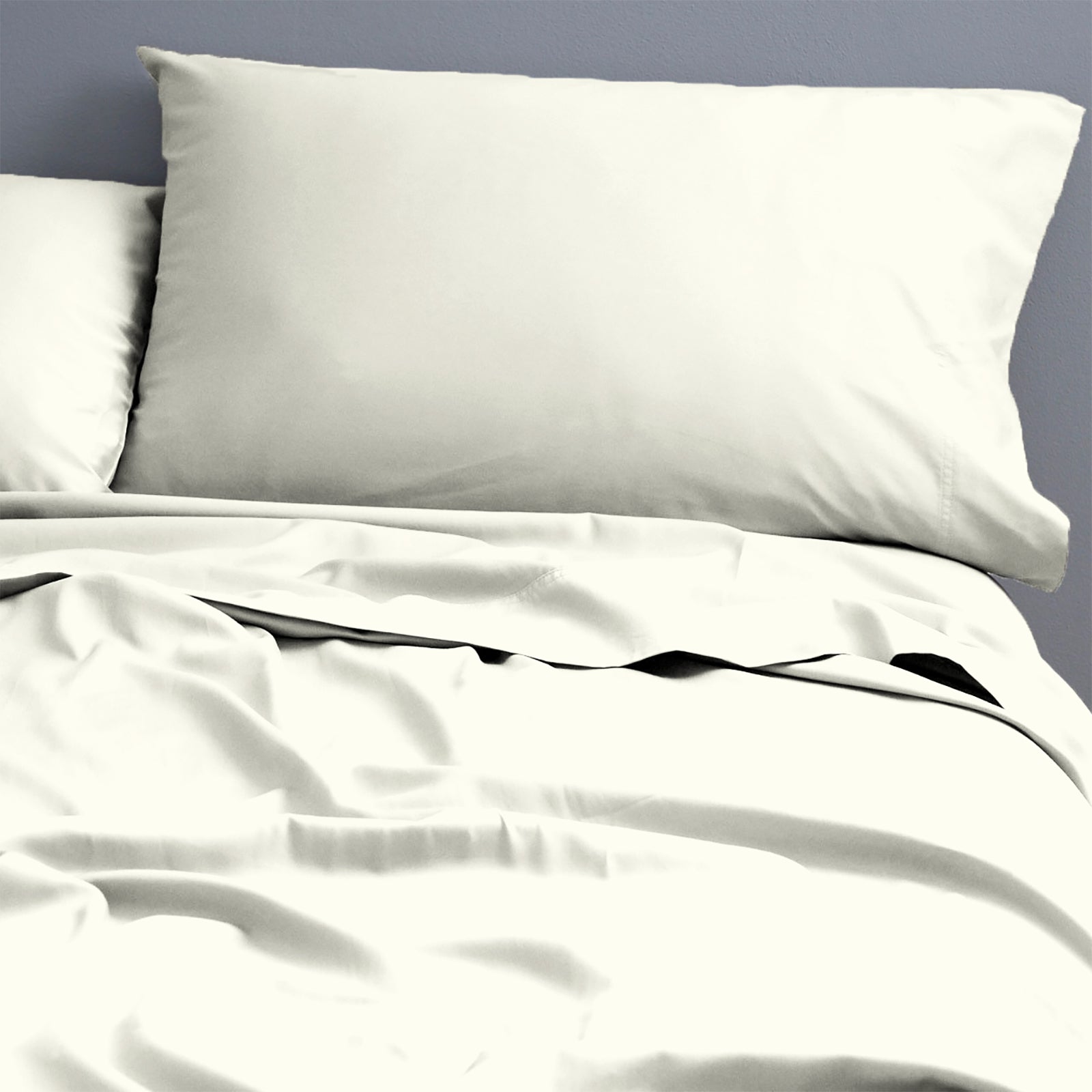Park Avenue 500 Thread Count Natural Cotton Sheet Set Single Ivory