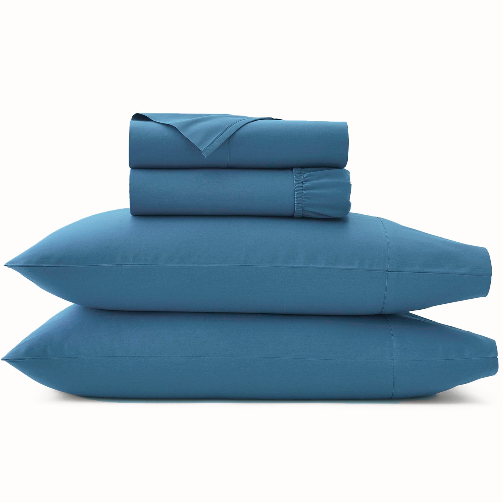 Park Avenue 500 Thread Count Natural Cotton Sheet Set Double Blue