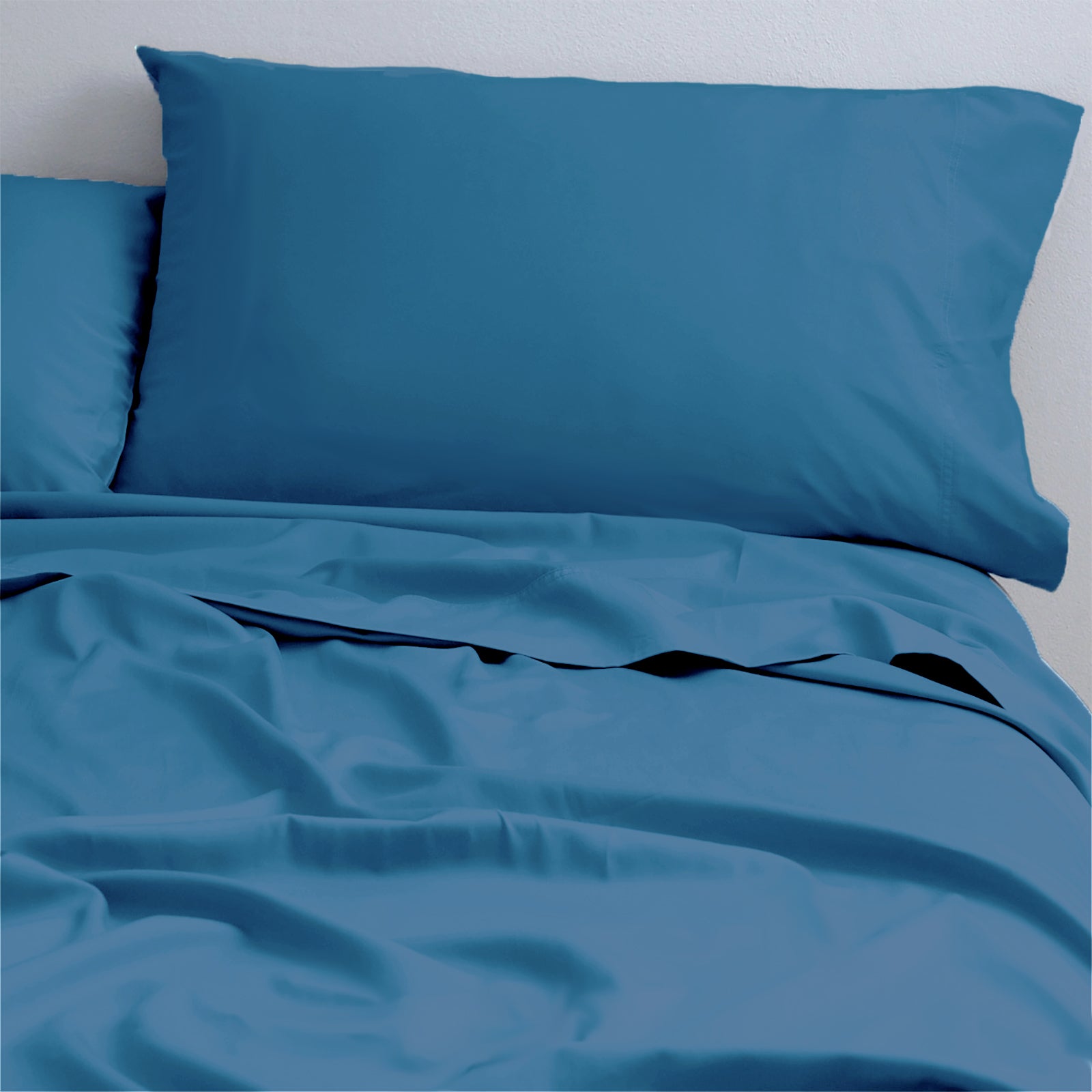 Park Avenue 500 Thread Count Natural Cotton Sheet Set Double Blue