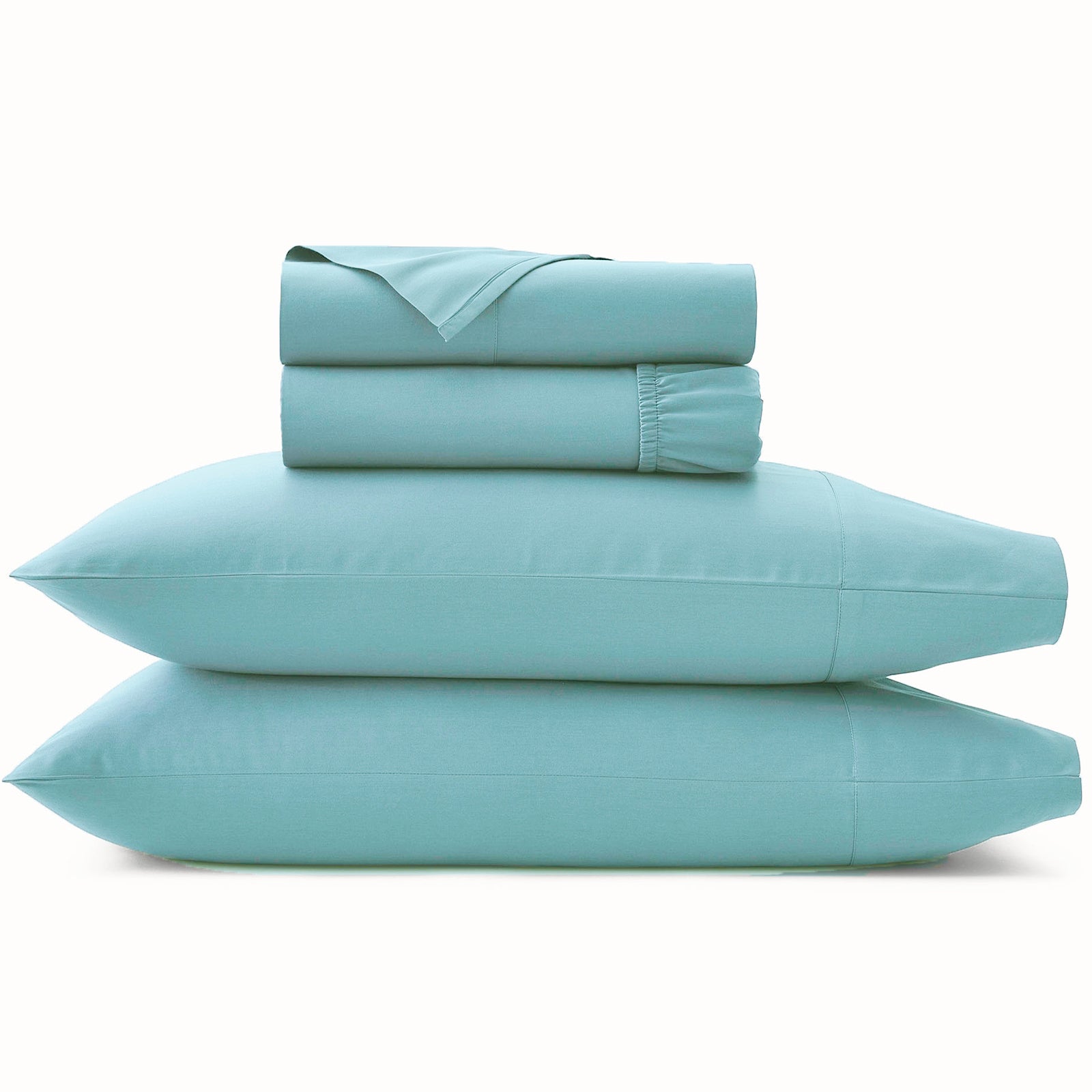 Park Avenue 500 Thread Count Natural Cotton Sheet Set Double Turquoise