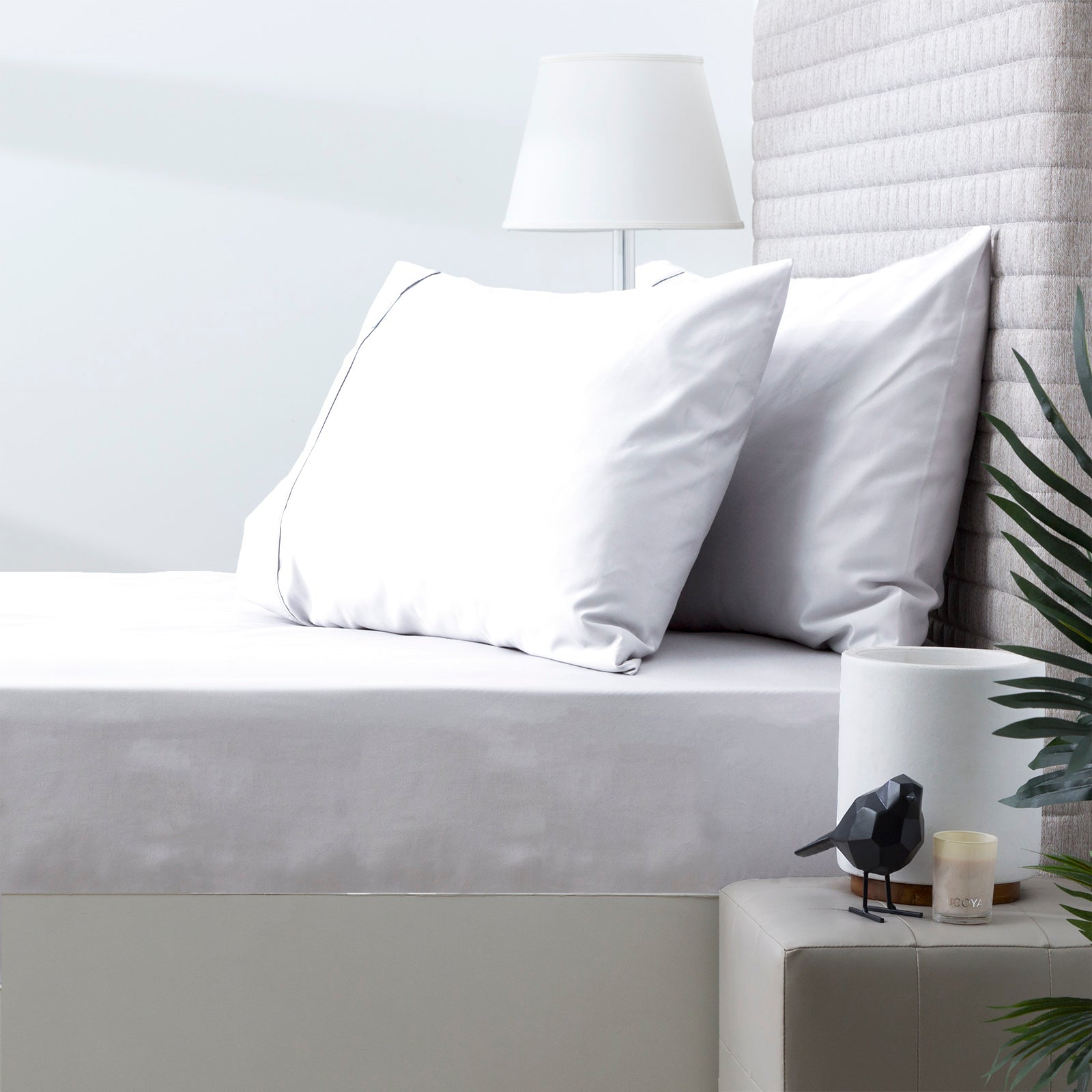 Park Avenue 500 Thread Count Natural Cotton Combo Set Queen White