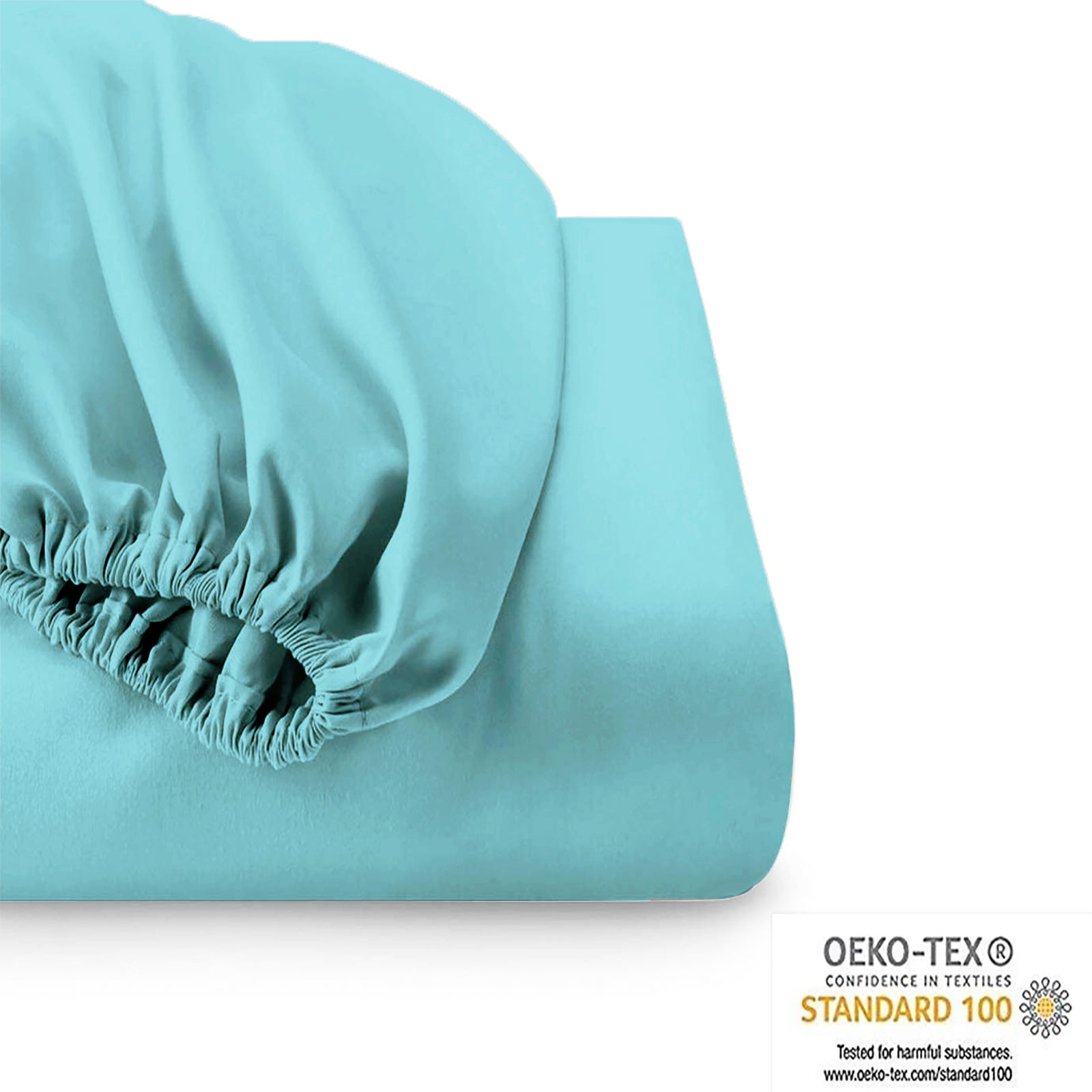 Park Avenue 500 Thread Count Natural Cotton Combo Set Queen Turquoise