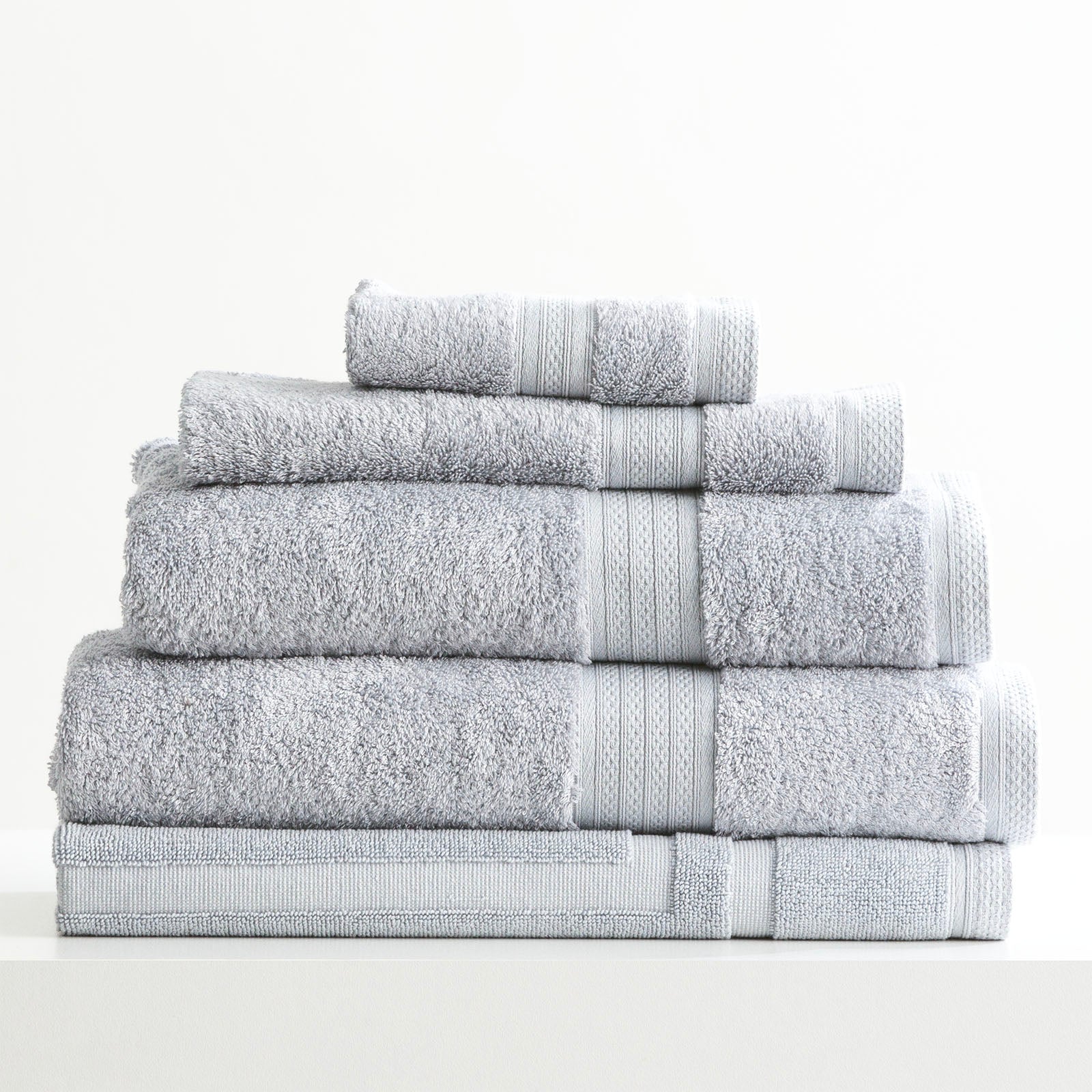 Renee Taylor Stella 650 GSM Super Soft Bamboo Cotton 5 Piece Silver