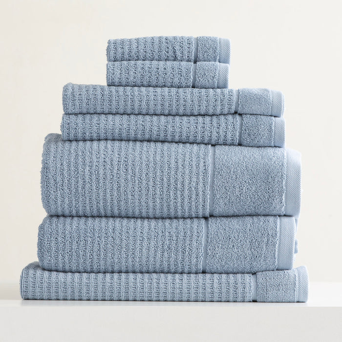 Renee Taylor Cambridge 650 GSM Textured Towel Set — 7 Piece