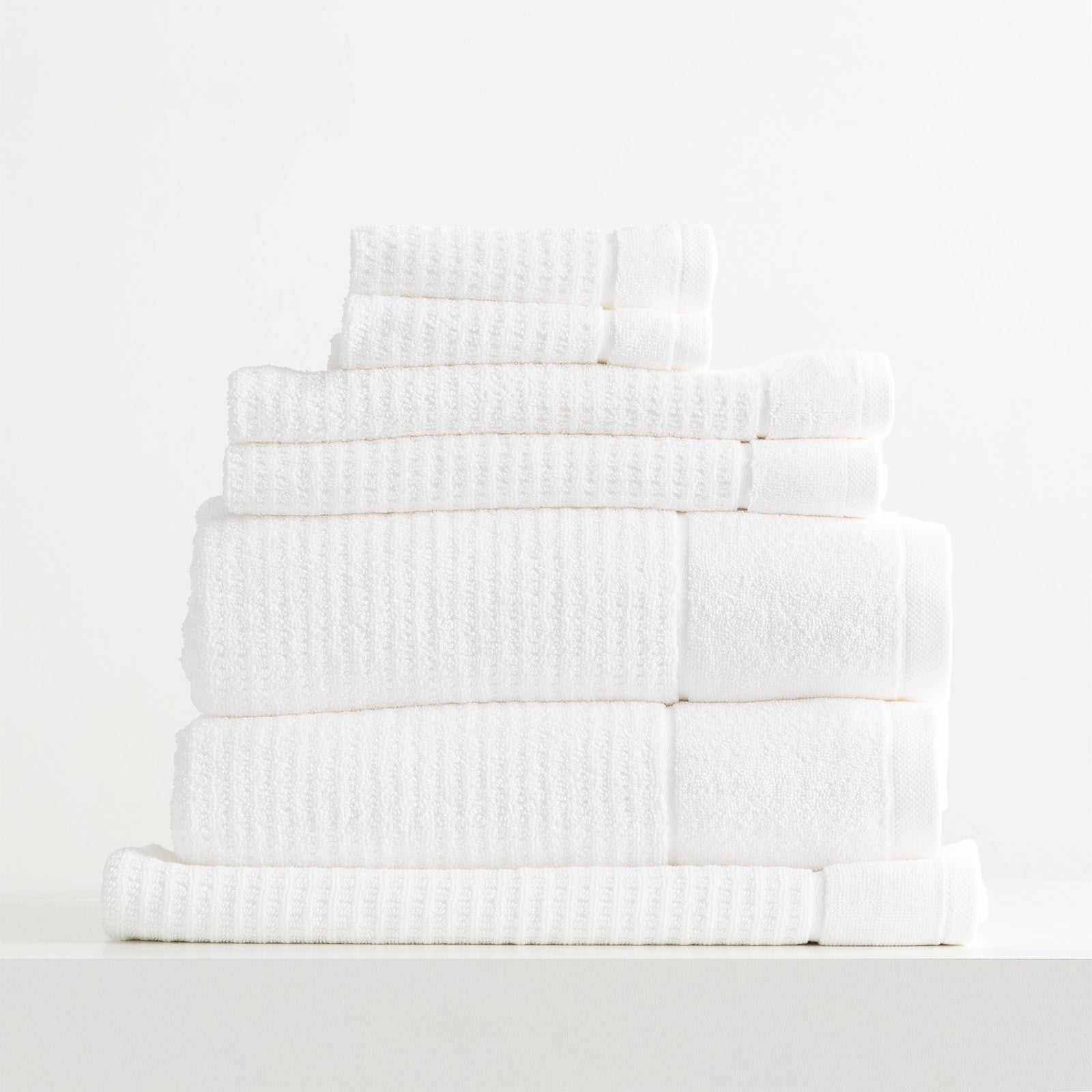 Renee Taylor Cambridge 650 GSM Textured 7 Piece Snow