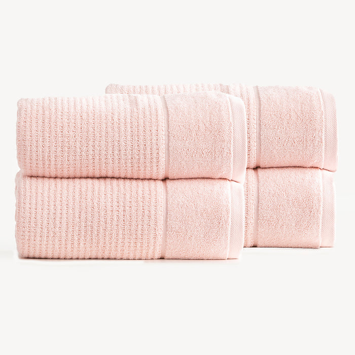Renee Taylor Cambridge 650 GSM Textured Bath Sheets — 4 Pack