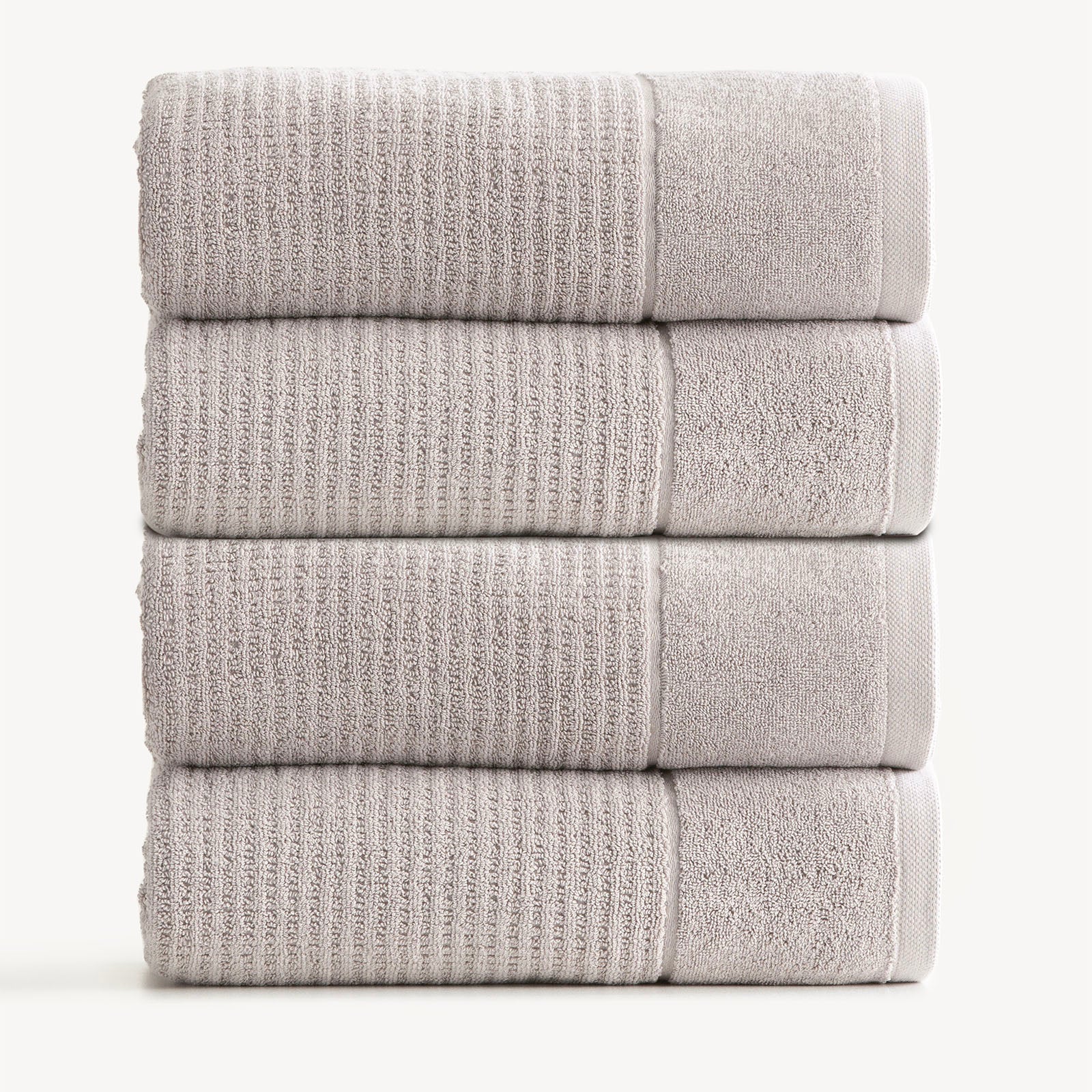 Renee Taylor Cambridge 650 GSM Textured 4 Pack Bath Towel Pumice Stone