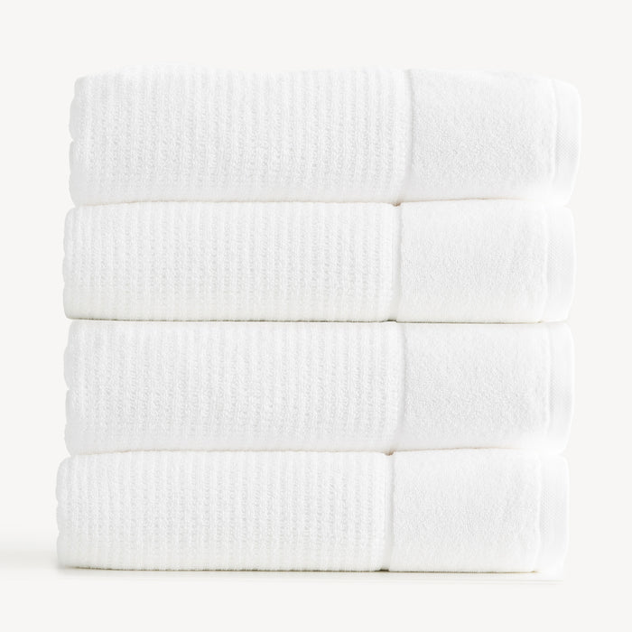 Renee Taylor Cambridge 650 GSM Textured Bath Towels - 4 Pack